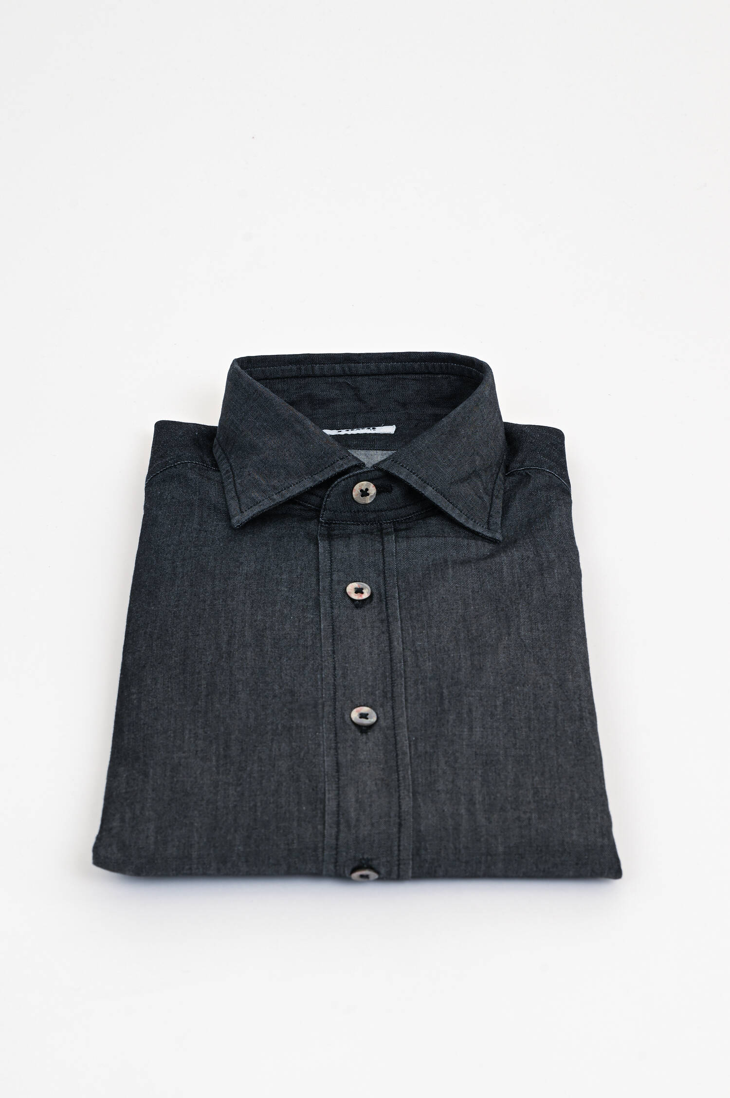 Hemd in Denim-Optik in Anthrazit