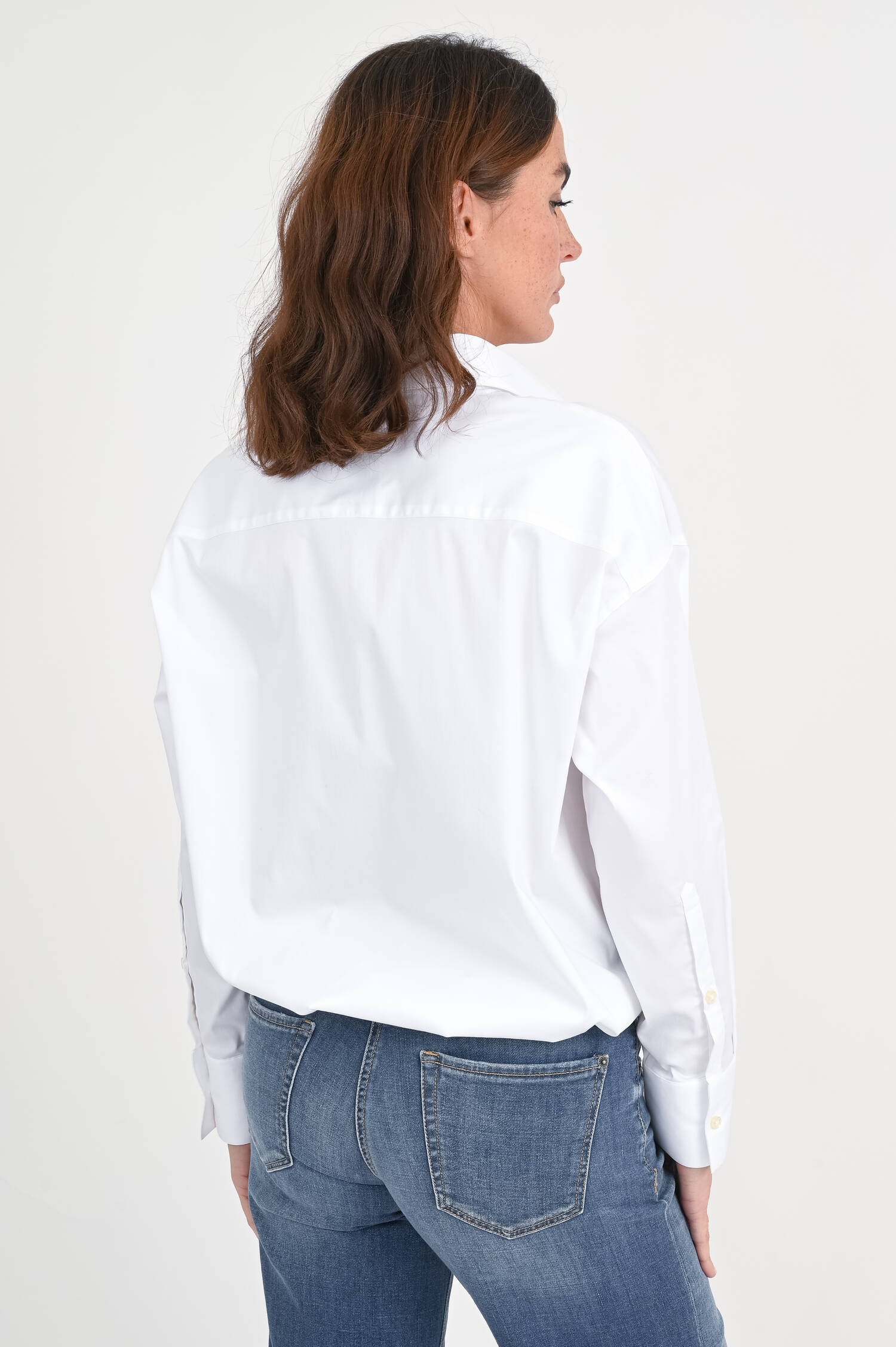 Bluse mit Gummibund in Weiß Bluse mit Gummibund in Weiß