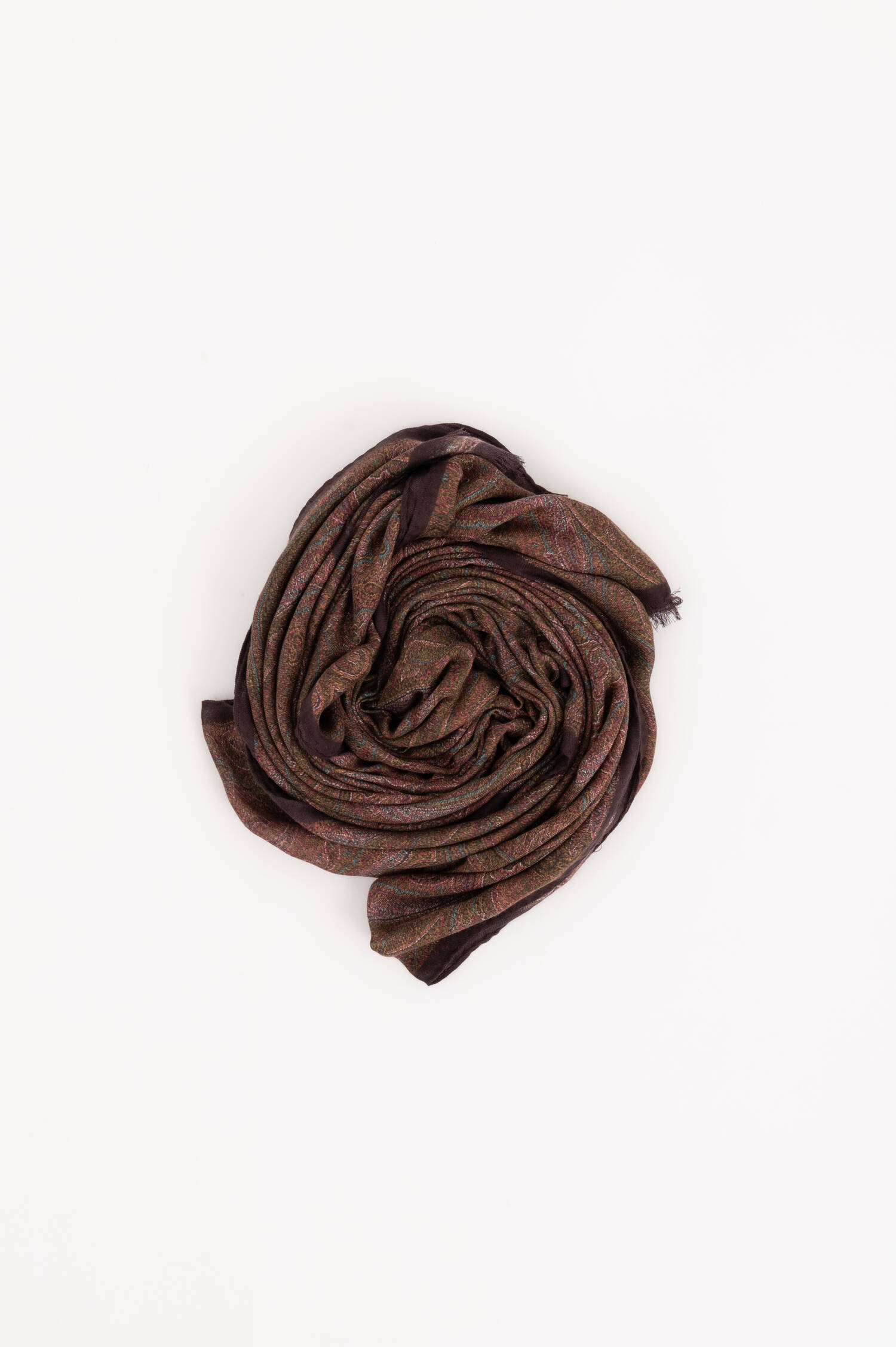 Schal mit Paisleymuster in Bordeaux