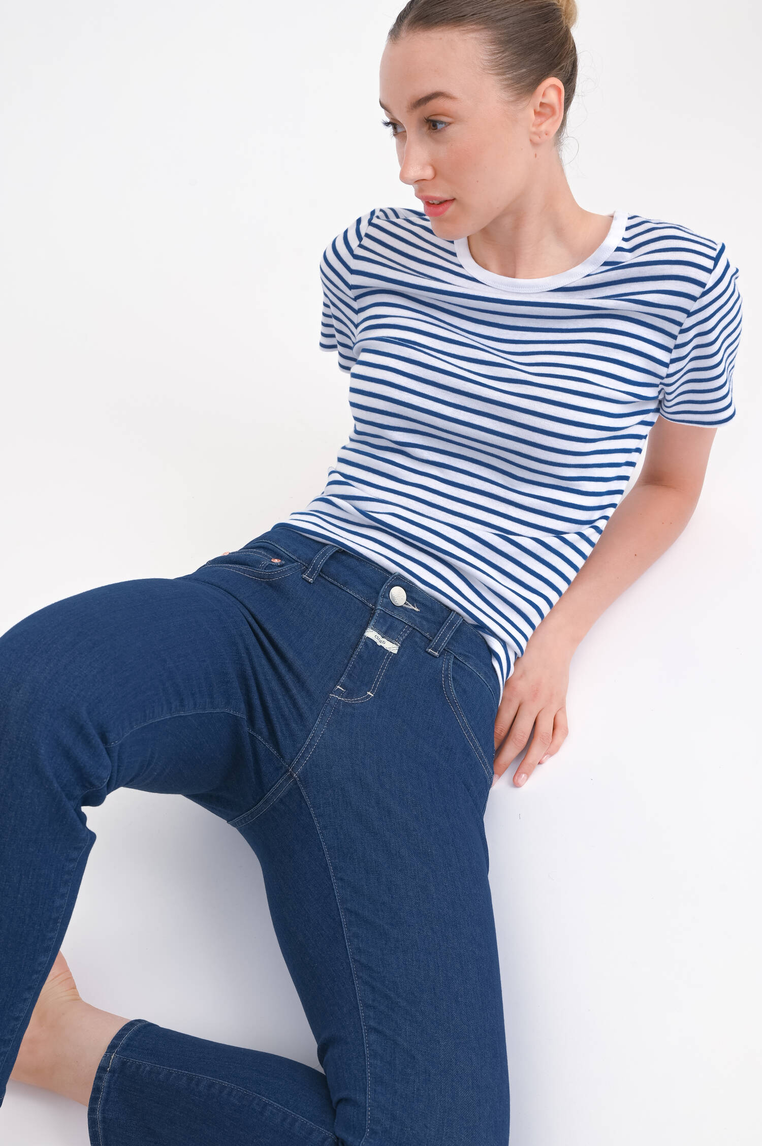 Gestreiftes Shirt KARLI in Blau/Weiß