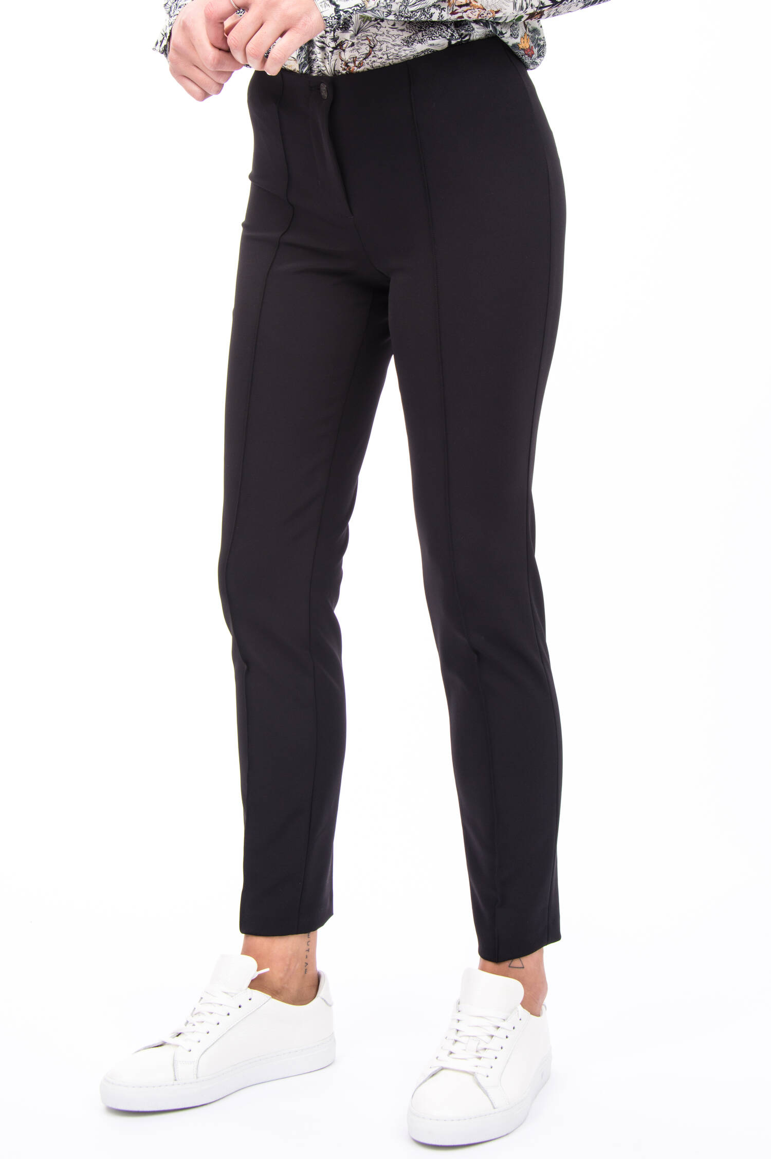 Hose ROS TECHNO mit Bügelfalte in Schwarz