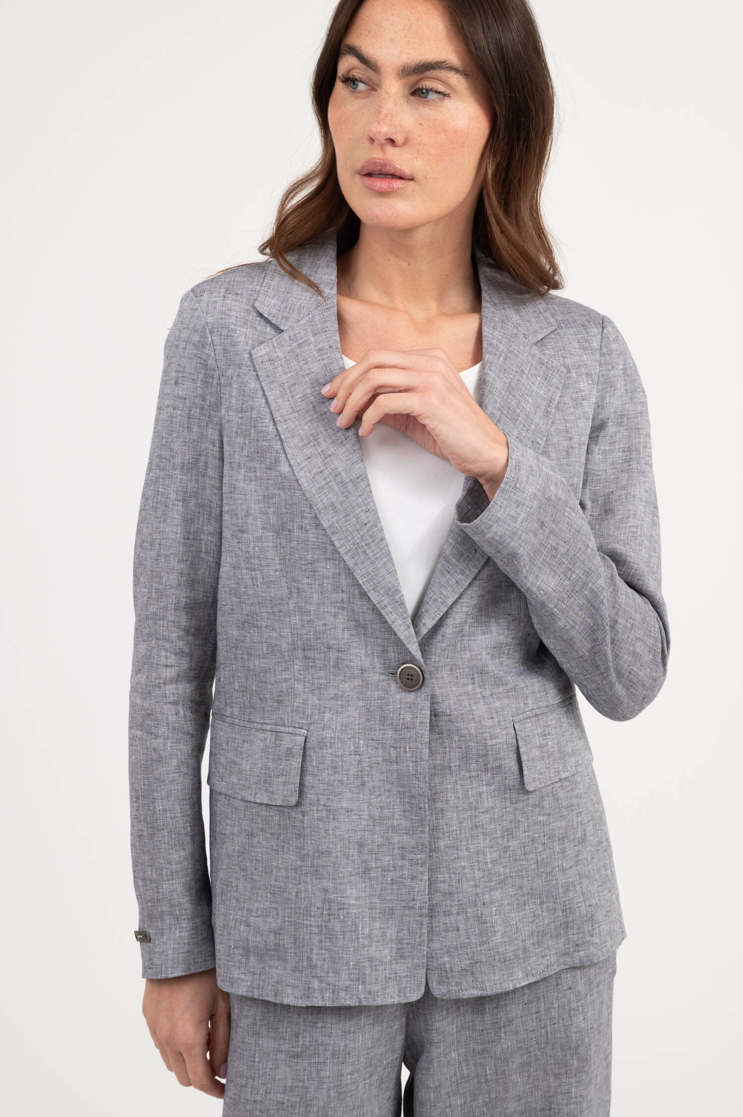 Blazer in Blau meliert Blazer in Blau meliert