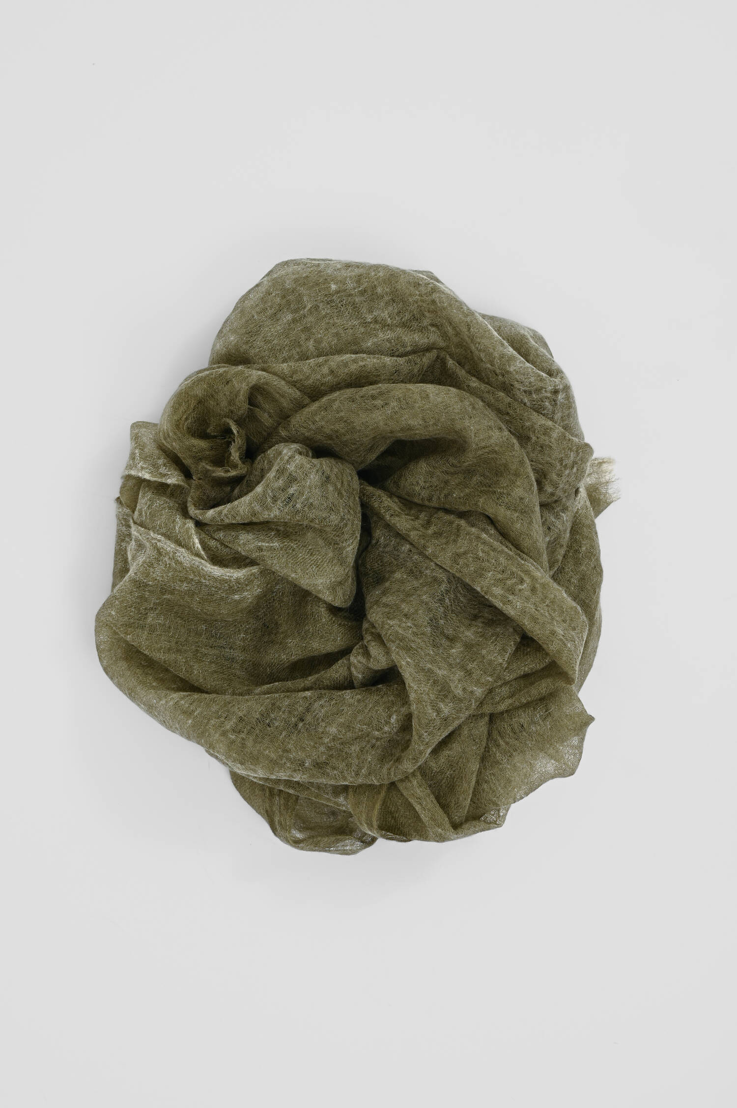 Cashmere-Schal in Oliv