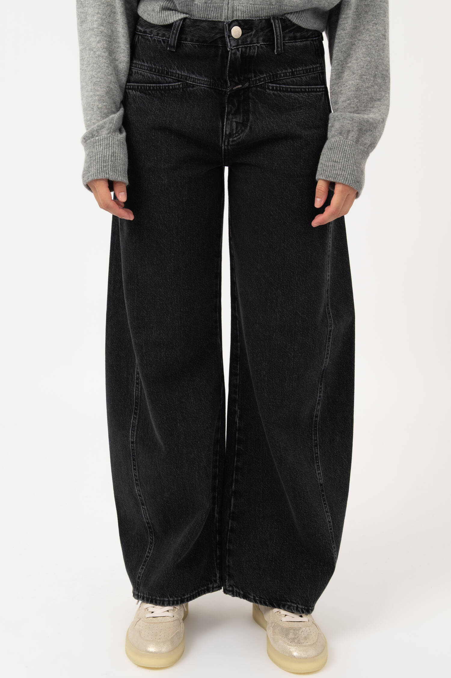 Baggy-Barrel-Leg-Jeans TORI-X in Dunkelgrau Baggy-Barrel-Leg-Jeans TORI-X in Dunkelgrau