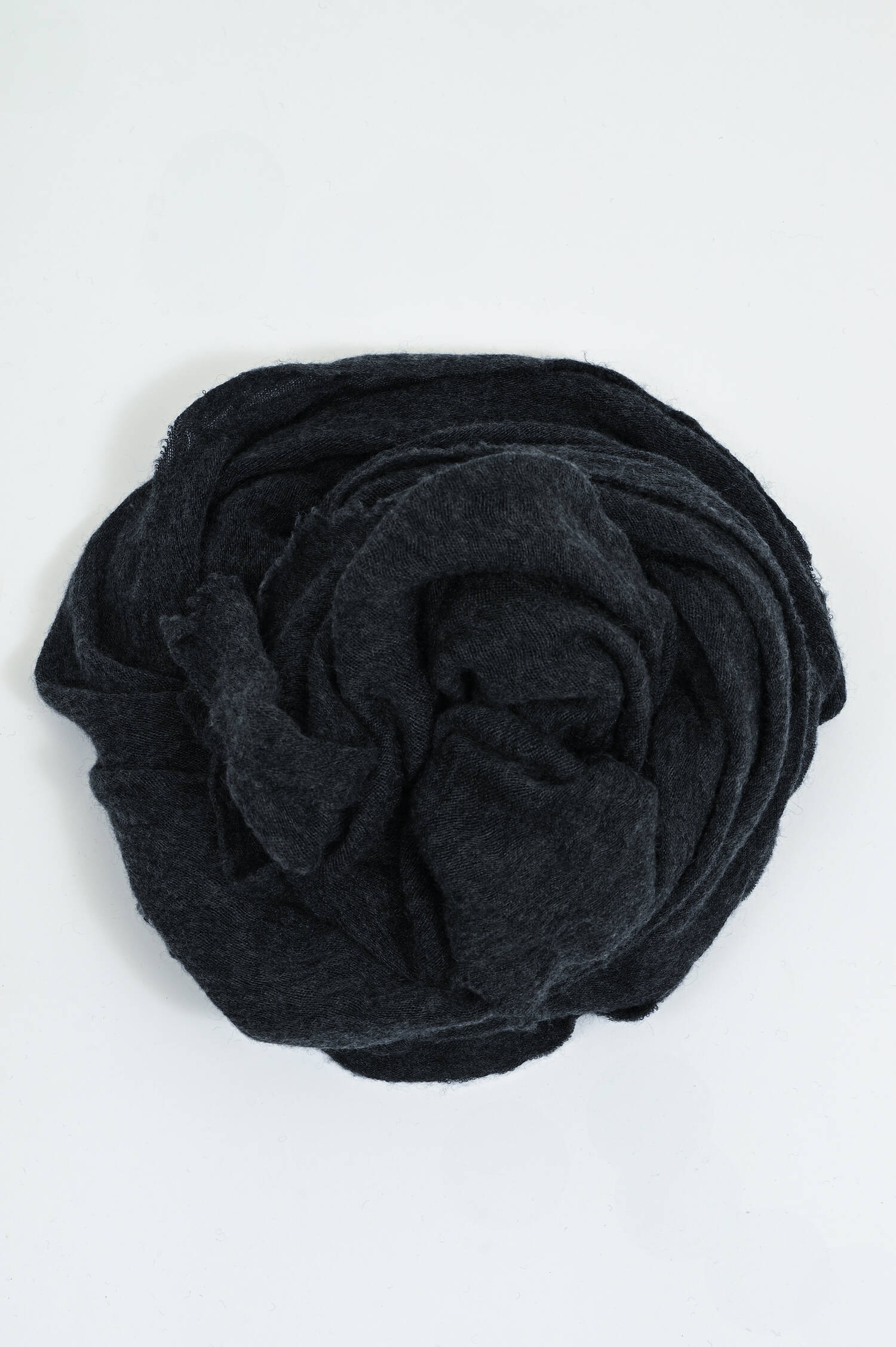 Schal aus reinem Cashmere in Dunkelgrau