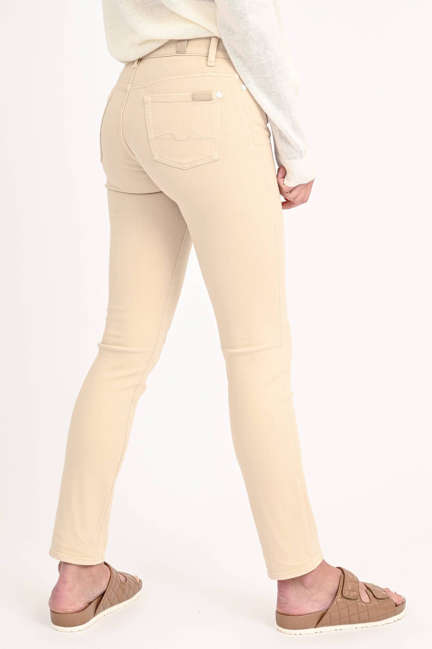 Slim Fit Jeans ROXANNE in Beige