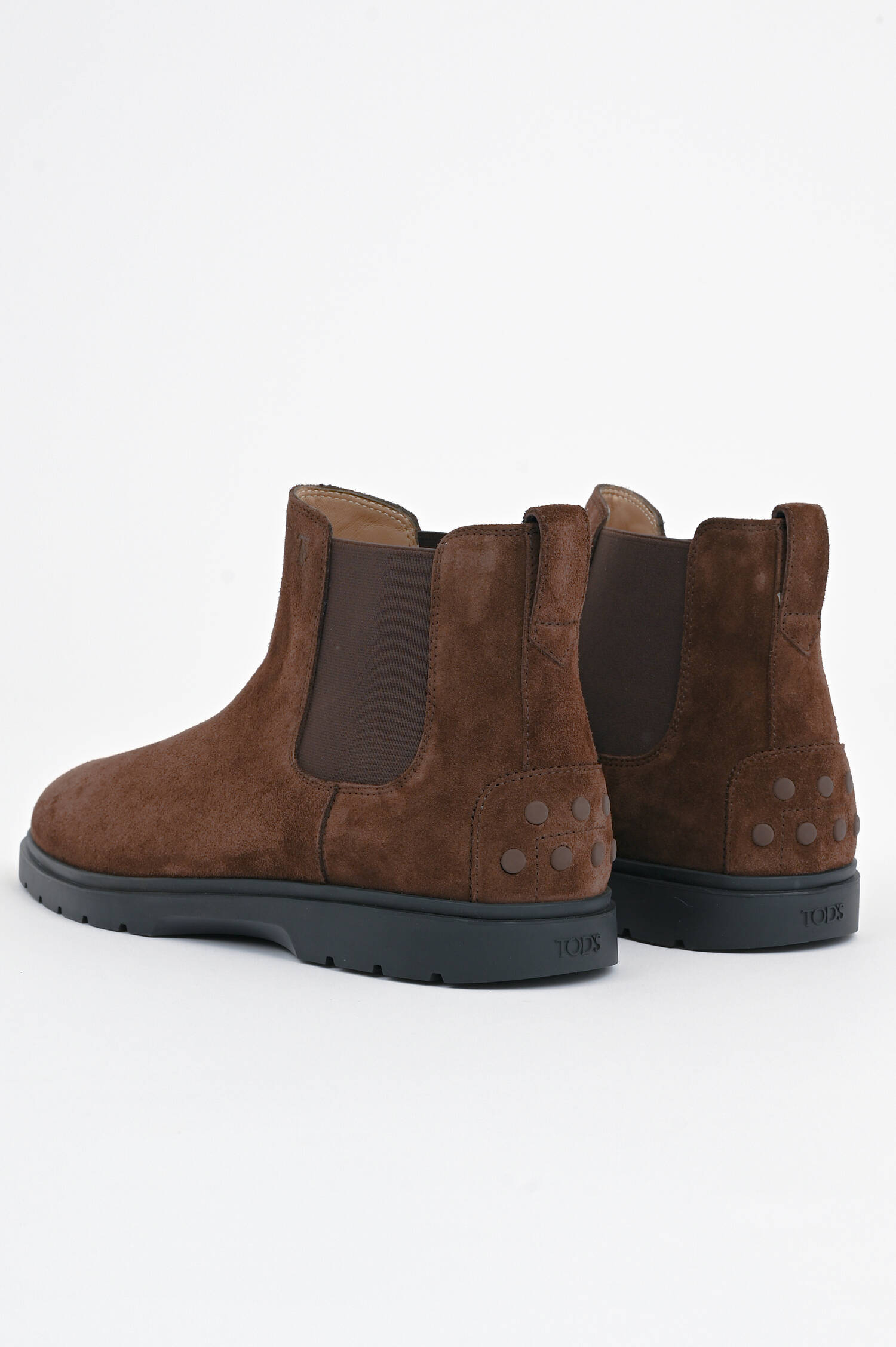 Veloursleder Chelsea Boot in Braun