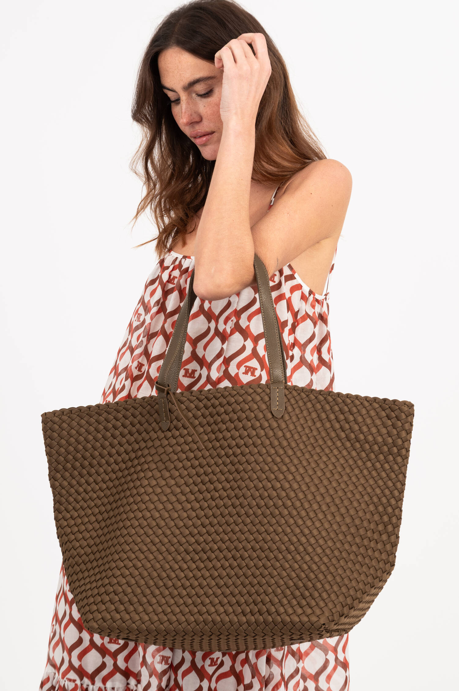 Neopren JETSETTER LARGE TOTE in Braun