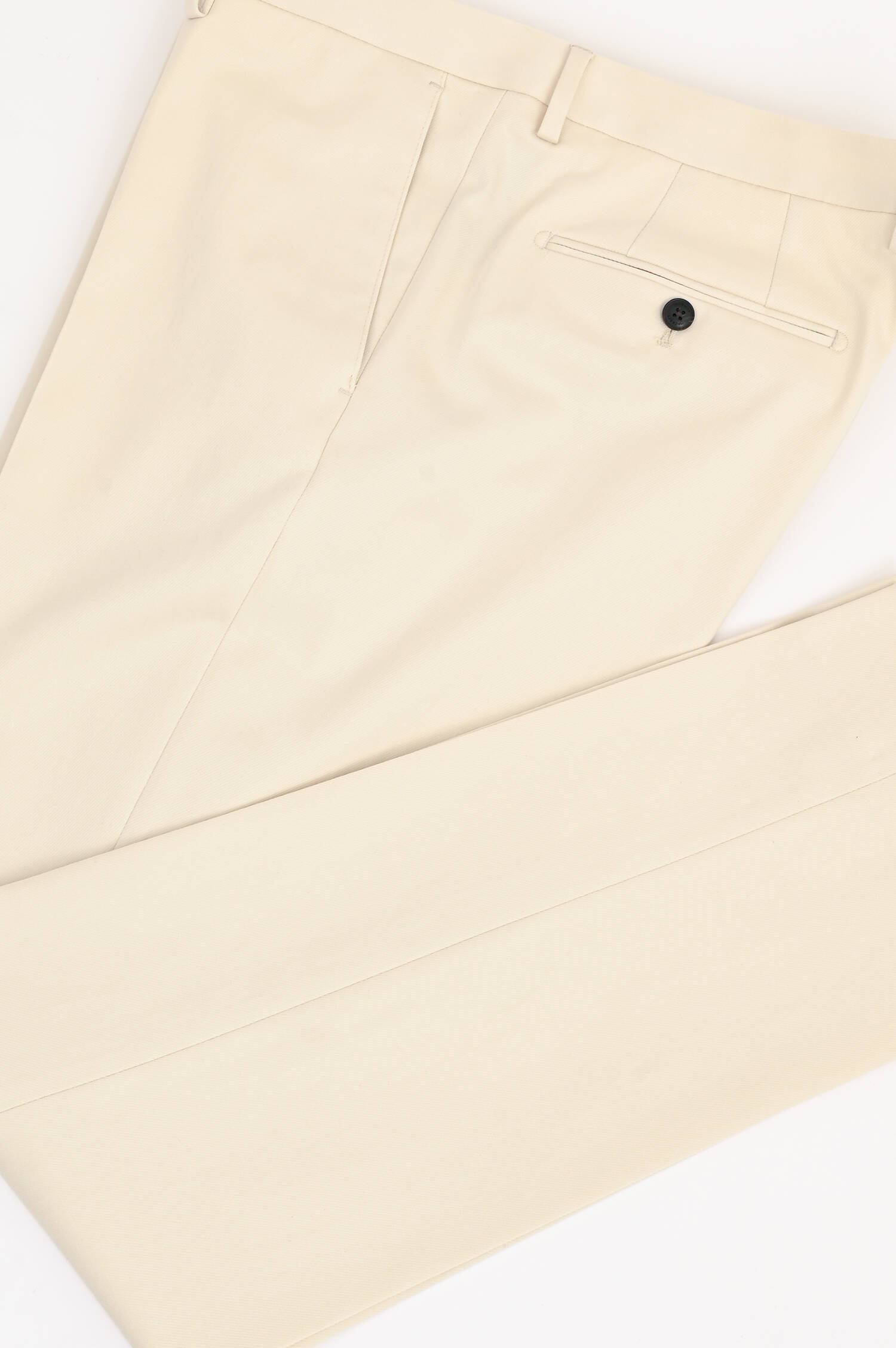 Hose aus Tencel-Mix in Creme