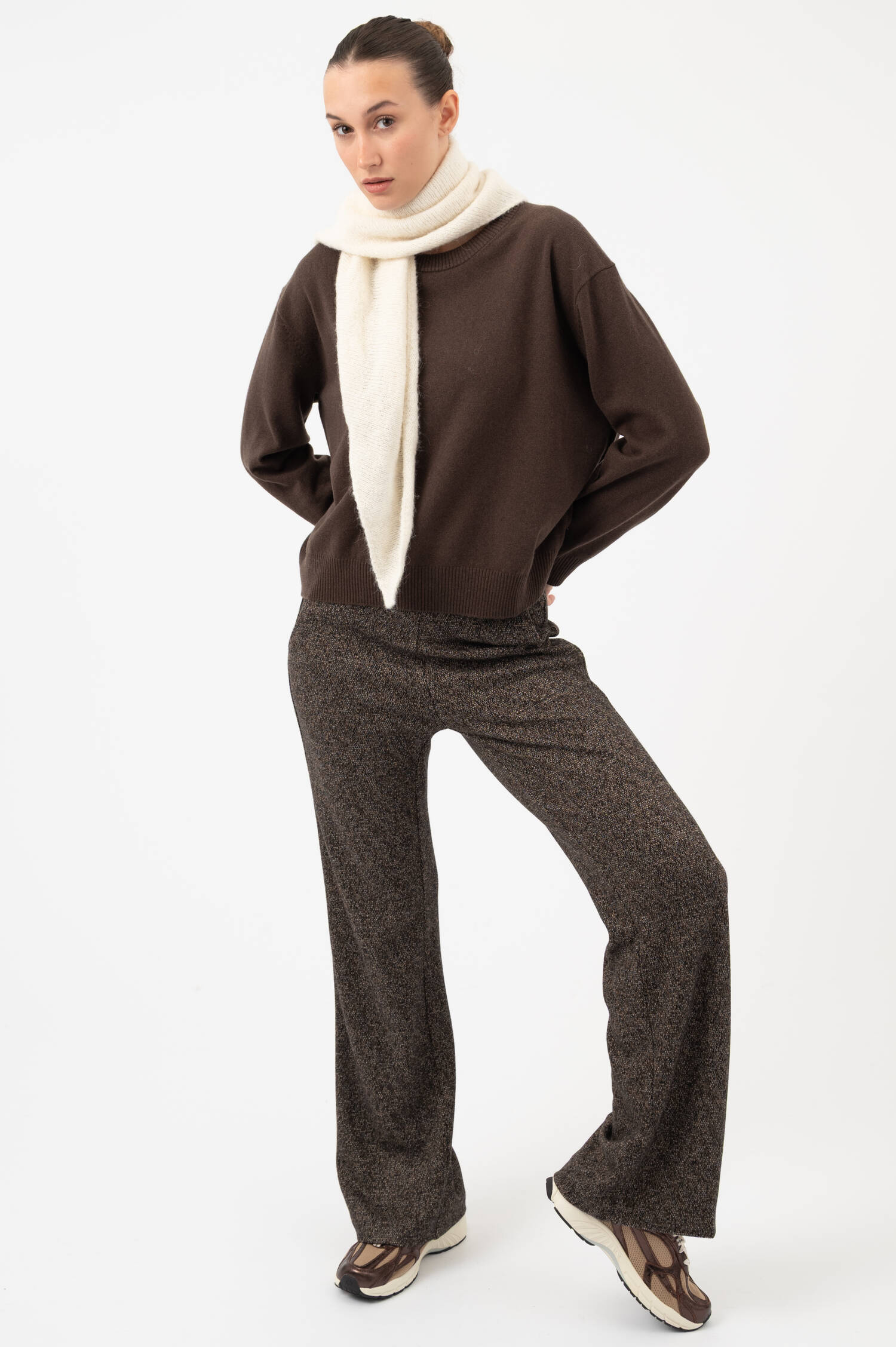 Alpaka-Mix-Dreiecksschal KASPER in Off-White Alpaka-Mix-Dreiecksschal KASPER in Off-White