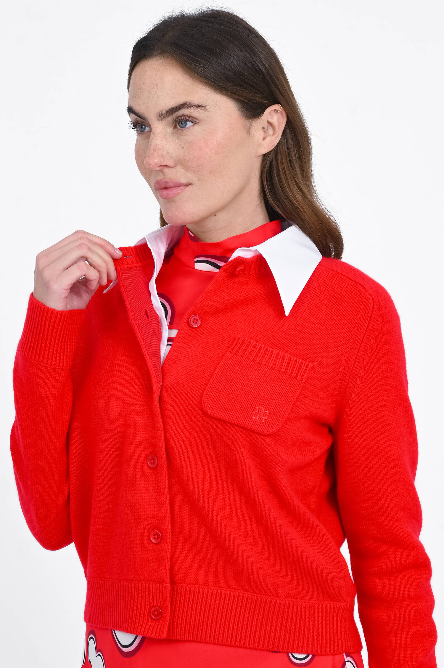 Woll-Cashmere-Cardigan in Lollipop