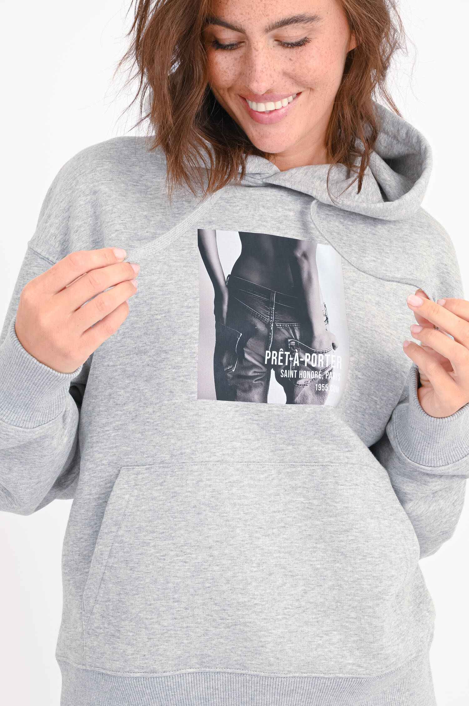 Kapuzenpullover DENIM in Grau Kapuzenpullover DENIM in Grau