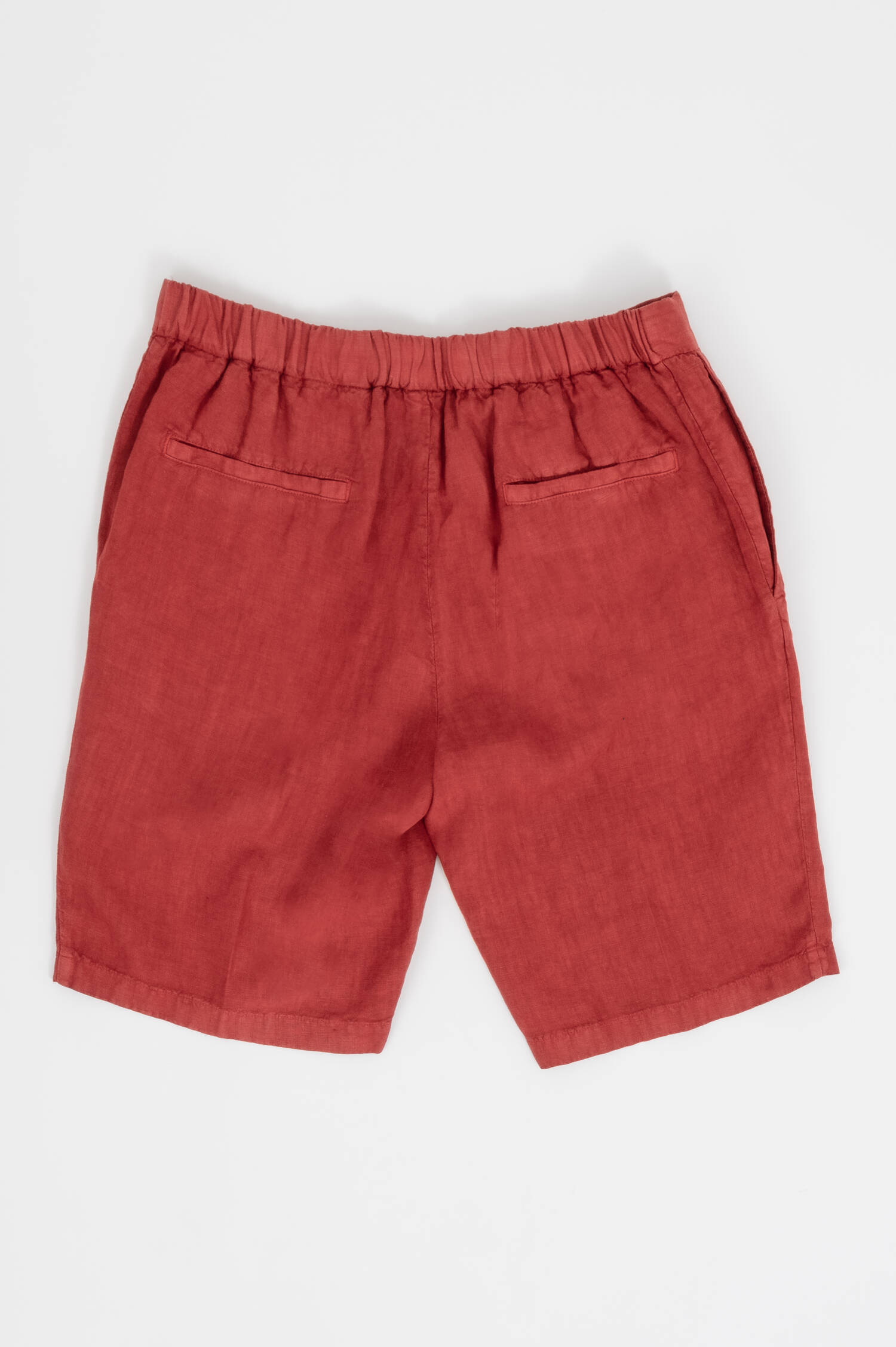 Leinen Bermuda in Rot