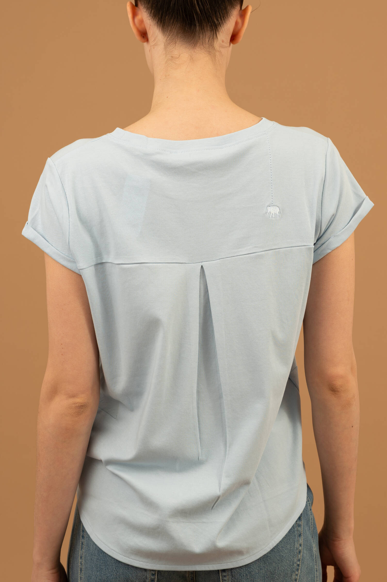 Baumwoll T-Shirt LILY in Eisblau Baumwoll T-Shirt LILY in Eisblau