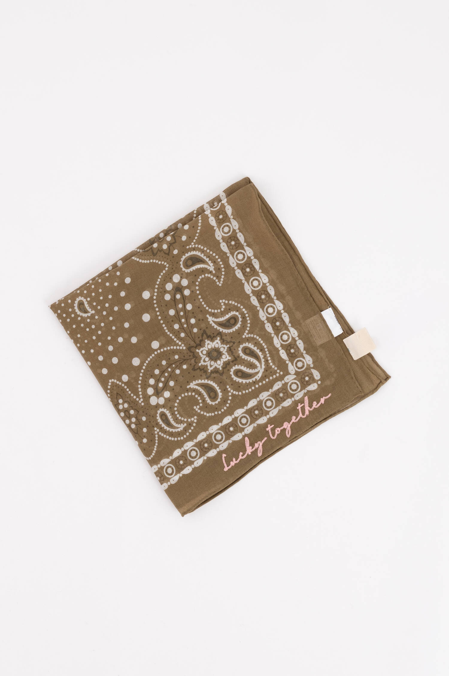 Paisley Tuch in Oliv