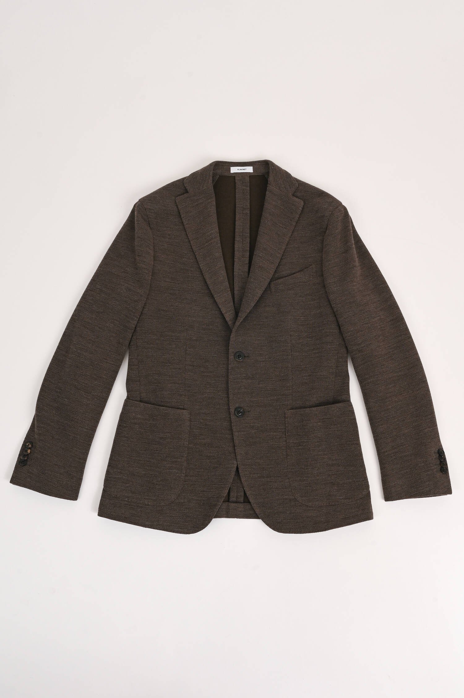 Sakko aus Wollmix in Braun