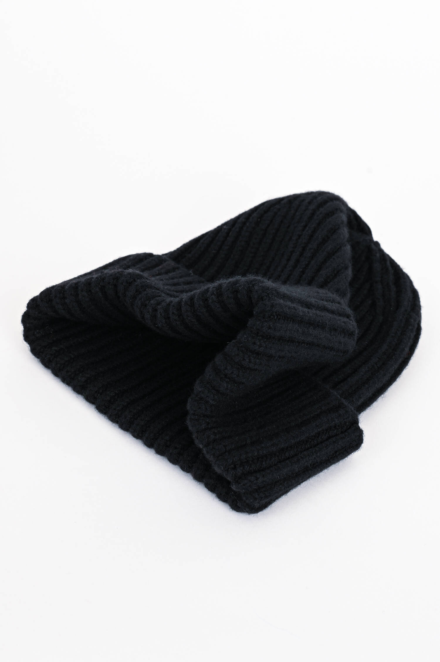 Midi-Mütze BARI aus Cashmere in Schwarz