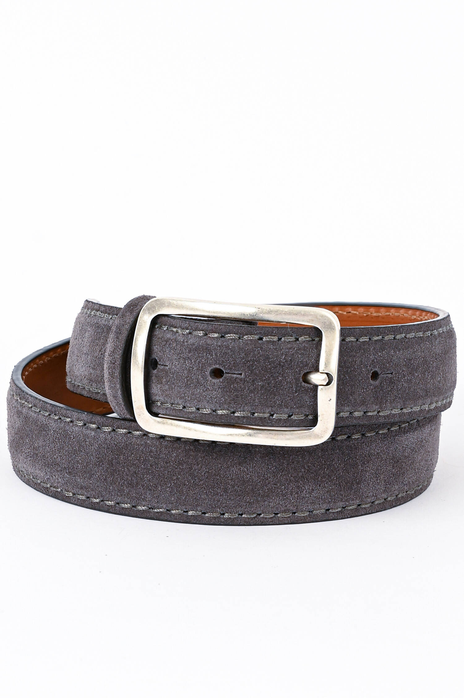 Gürtel aus Veloursleder in Anthrazit Gürtel aus Veloursleder in Anthrazit