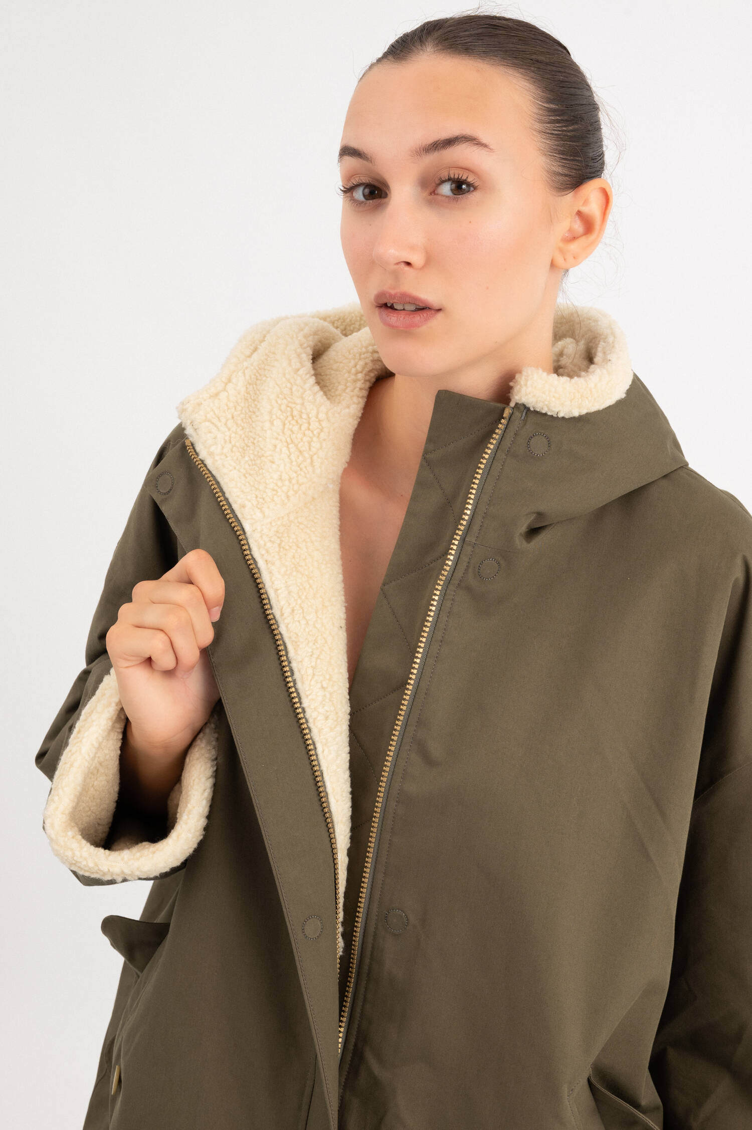 Wende-Parka ANNA in Oliv Wende-Parka ANNA in Oliv