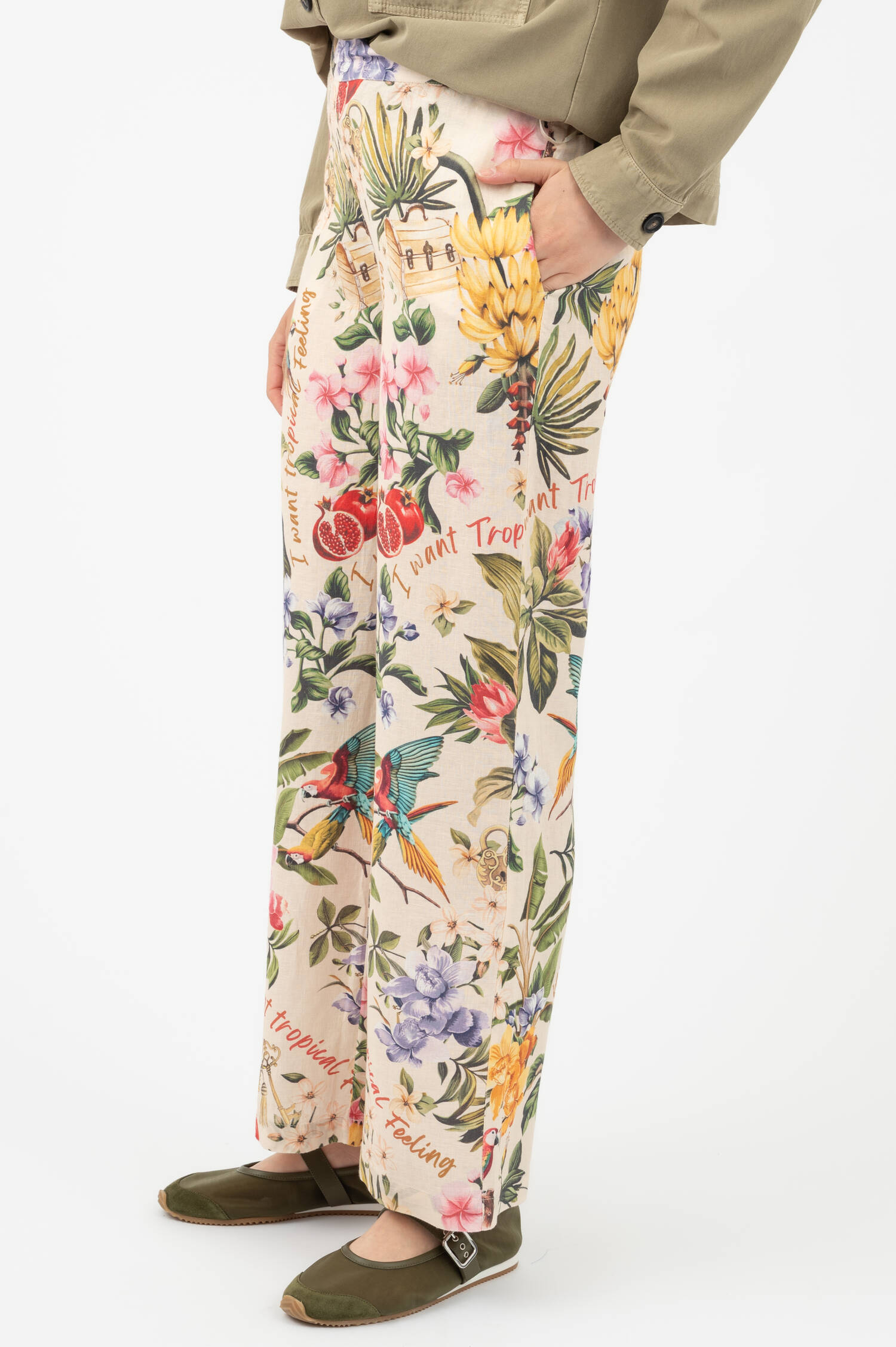 Leinenschlupfhose TROPICAL in Beige Leinenschlupfhose TROPICAL in Beige