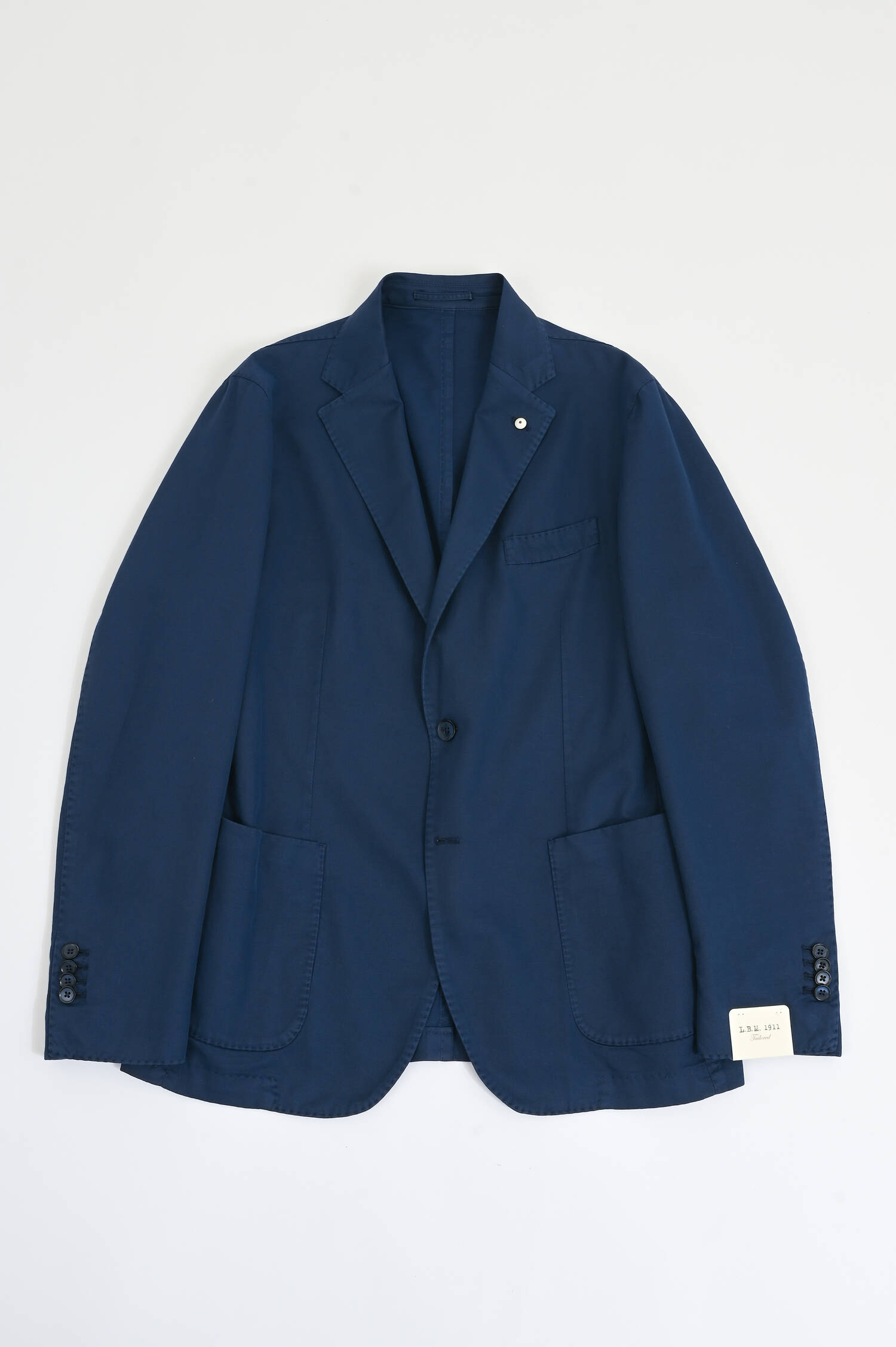 Anzug aus Baumwoll-Leinen-Mix in Navy