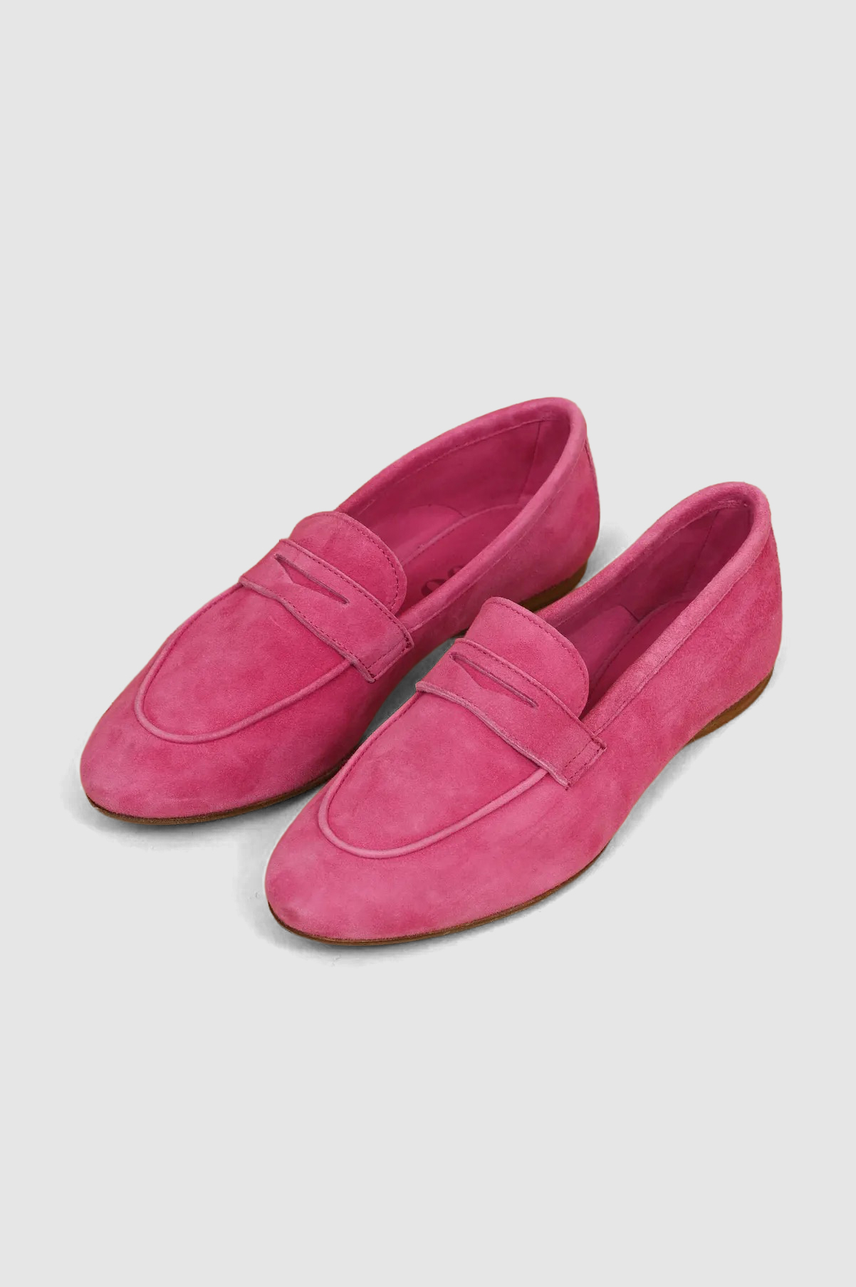 Veloursleder-Loafer in Fuxiapink Veloursleder-Loafer in Fuxiapink