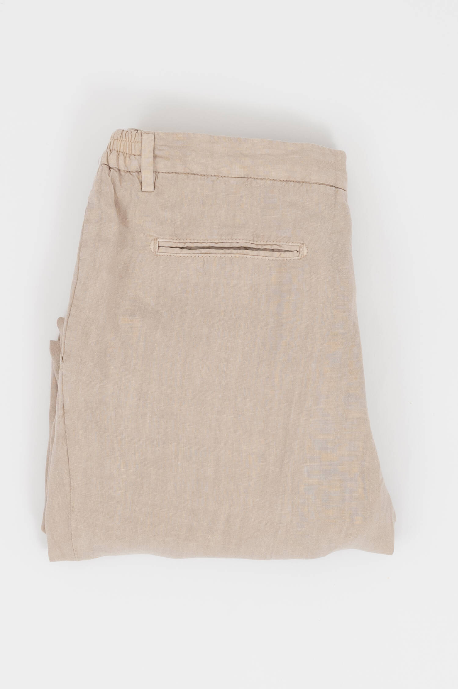 Leinen Hose in Beige