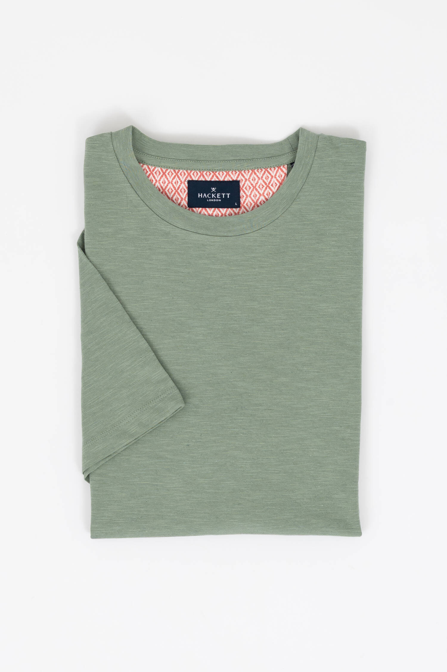 Baumwoll-Mix T-Shirt in Salbei