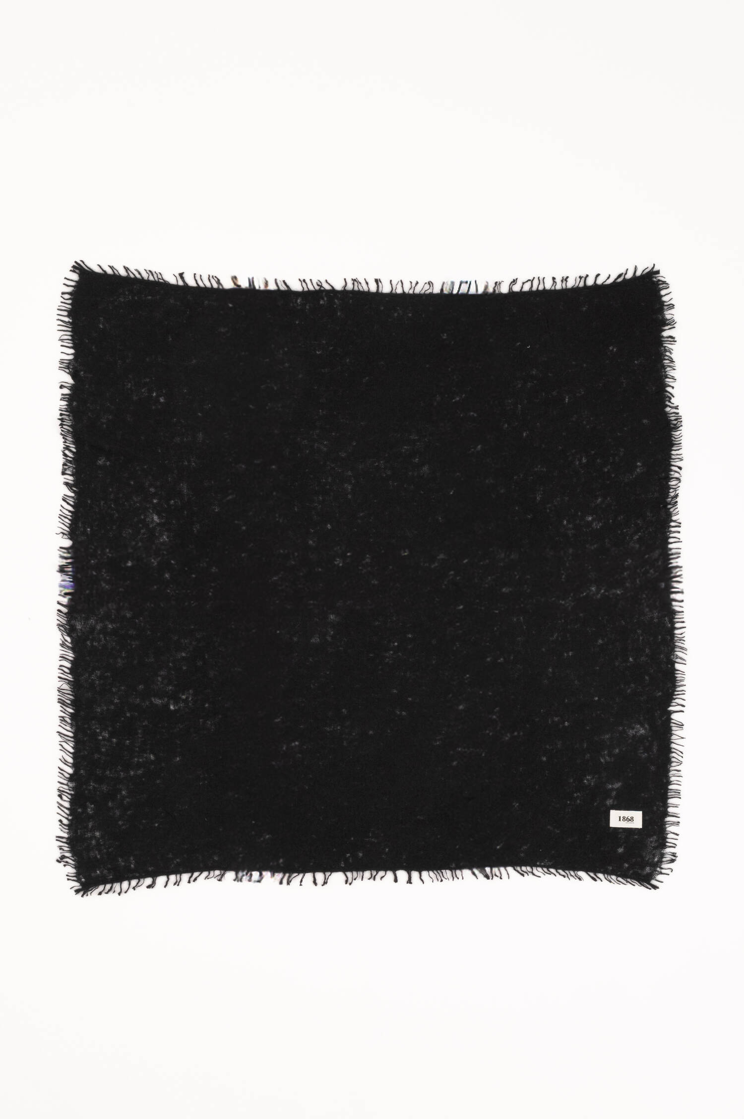 Doppelfädiger Cashmere Schal in Schwarz