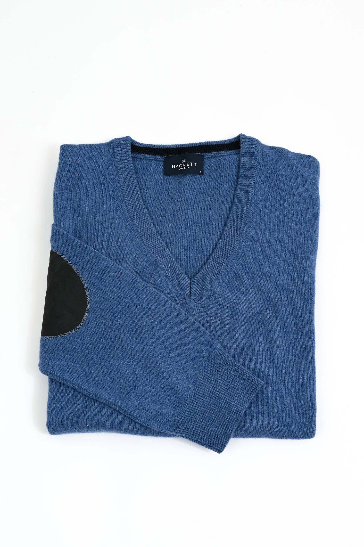 Pullover aus Wolle-Cashmere-Mix in Blau Pullover aus Wolle-Cashmere-Mix in Blau