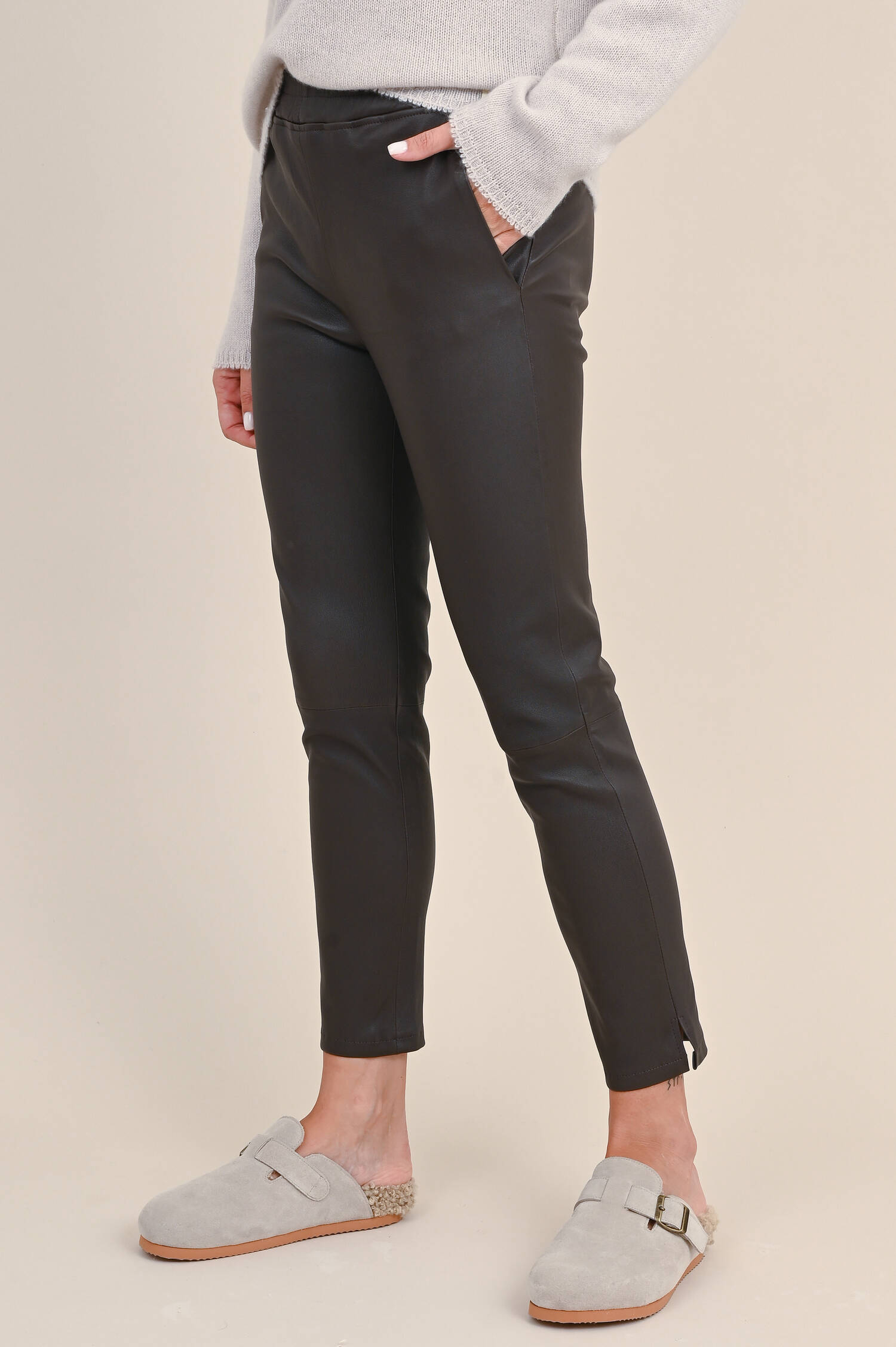 Lederhose PROVENCE STRETCH PLONGE in Dunkelgrün