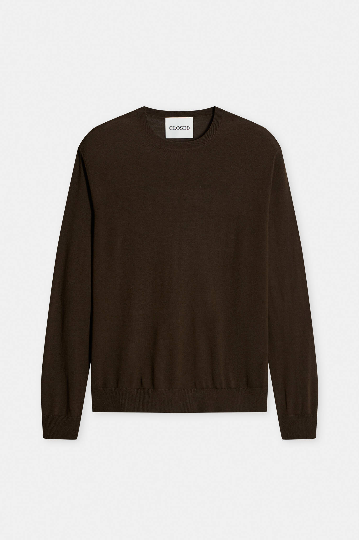 Woll-Pullover in Braun