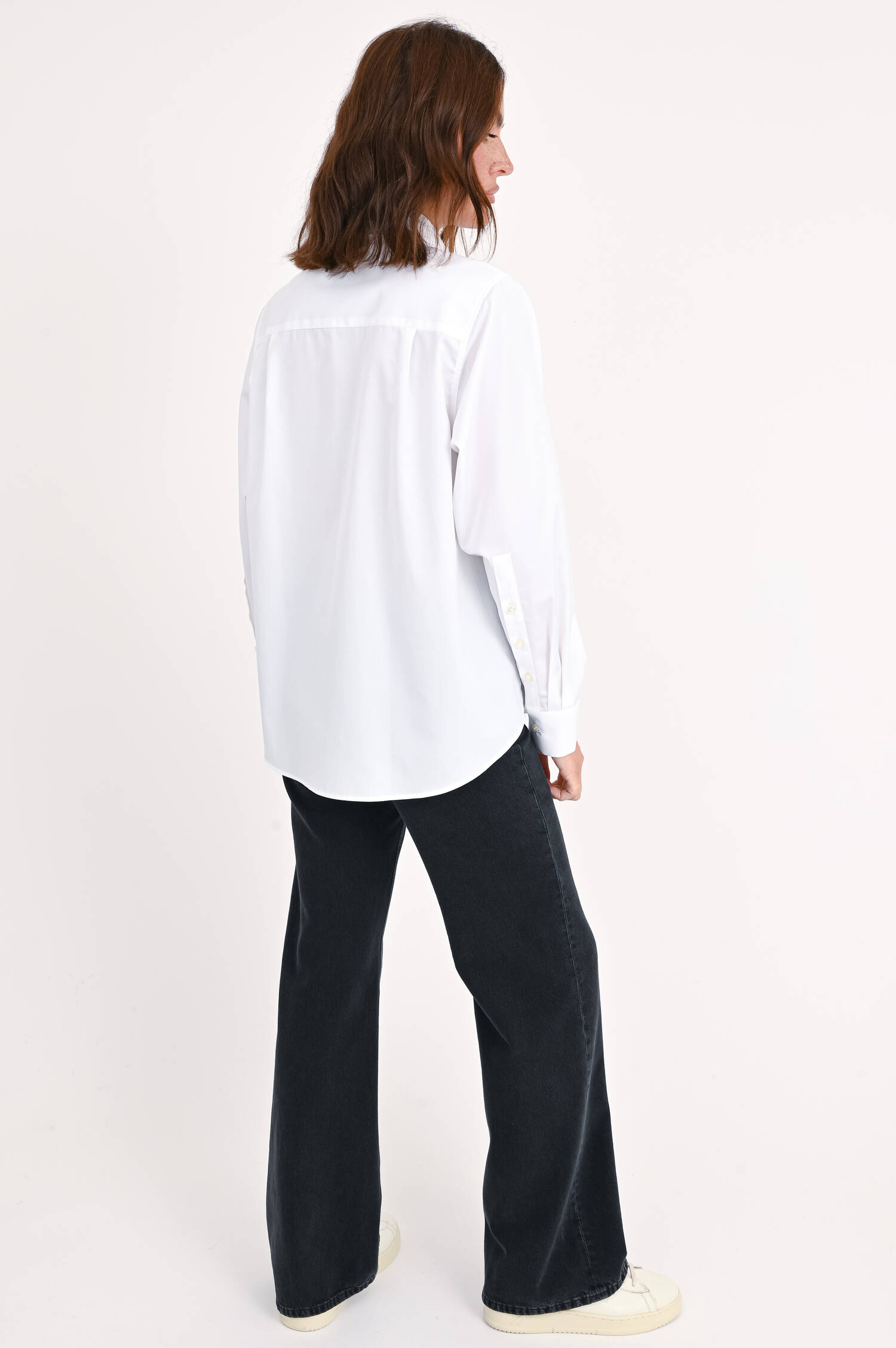 Oversize-Bluse in Weiß