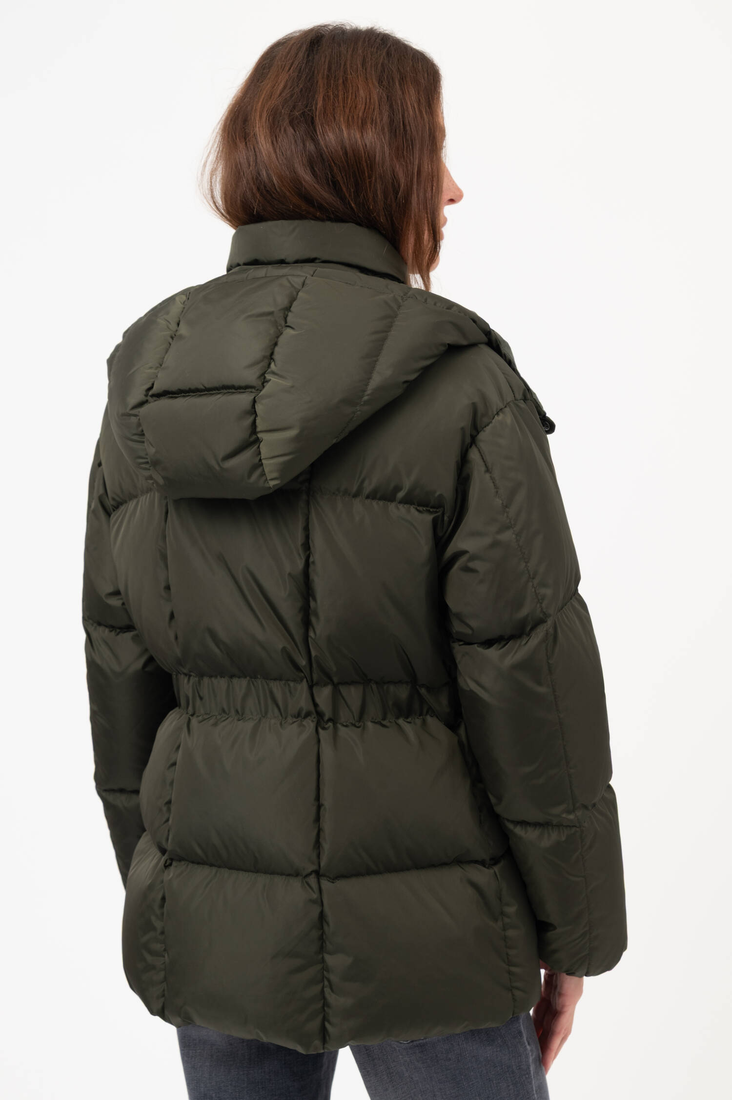 Daunensteppjacke AGNEUX in Oliv Daunensteppjacke AGNEUX in Oliv