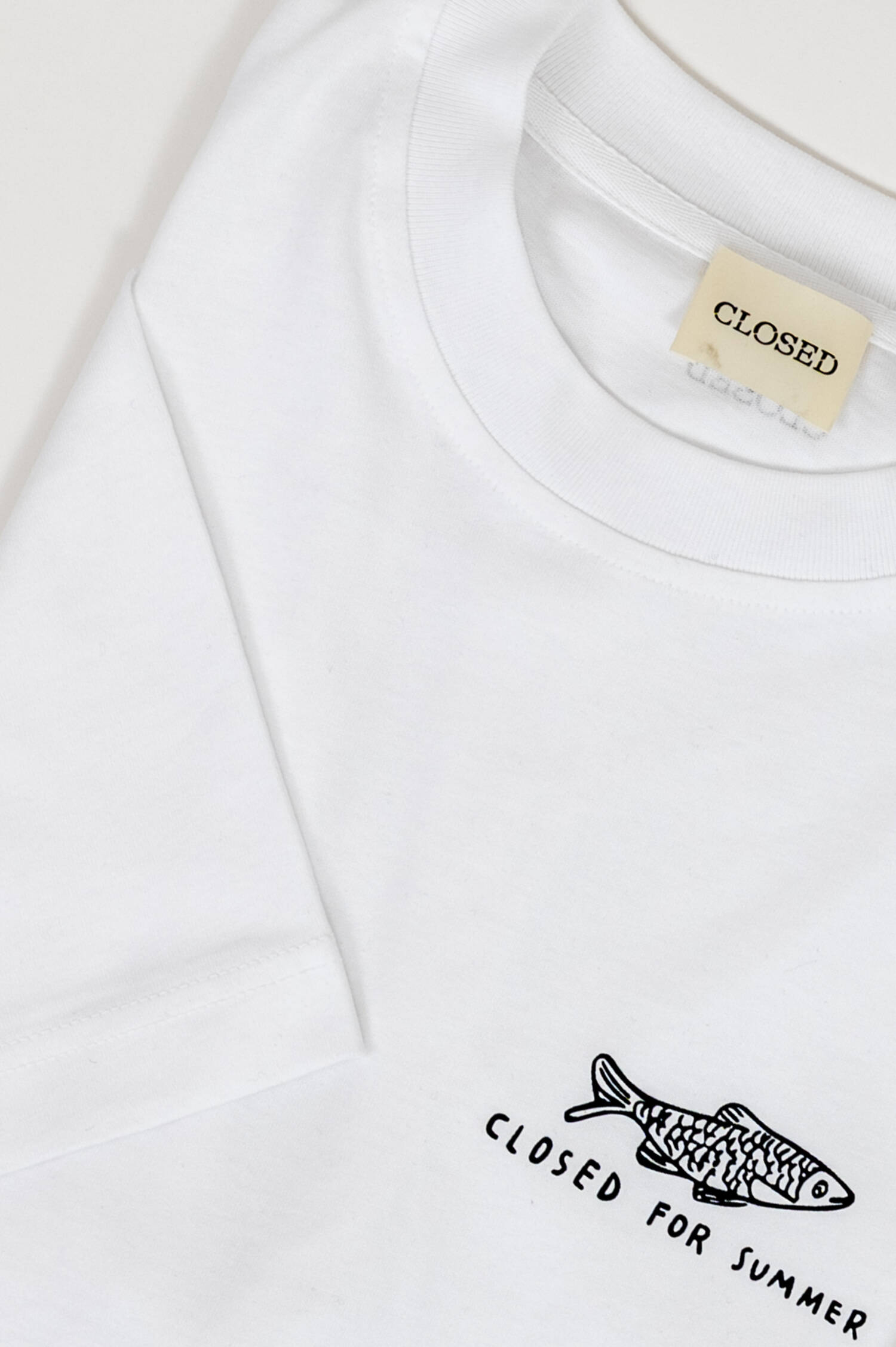 Lockeres T-Shirt in Weiß