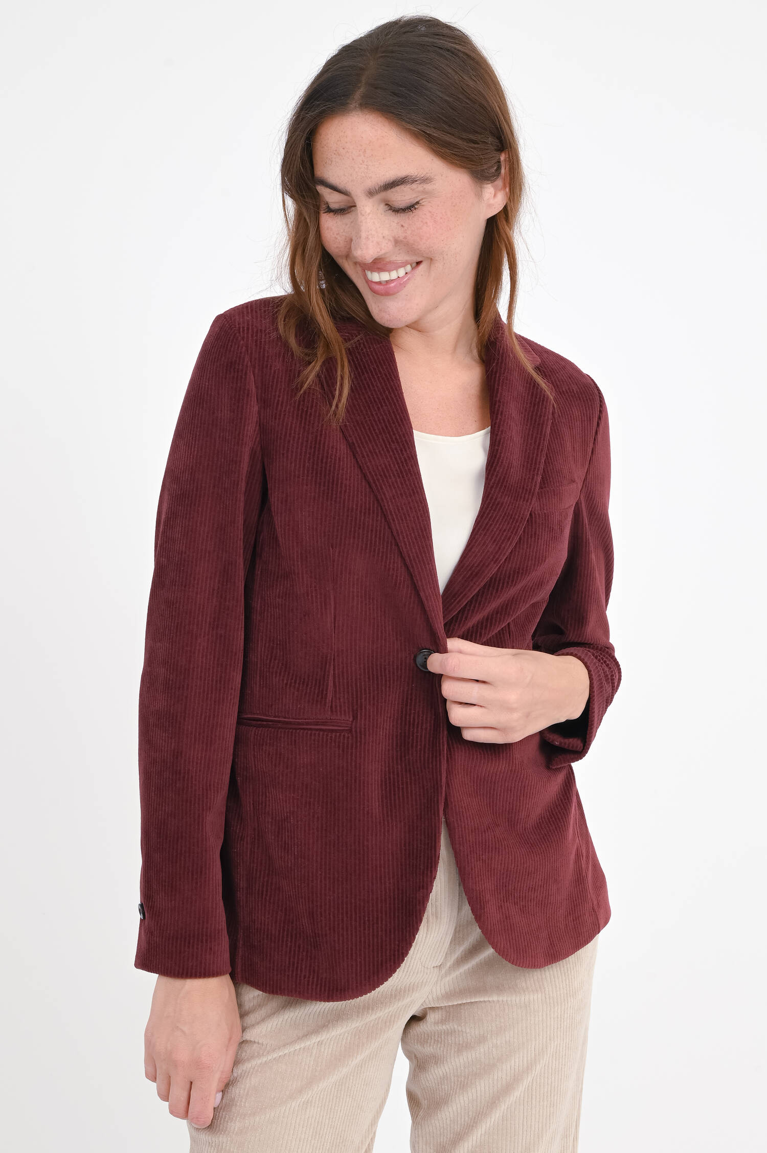 Cord-Blazer in Bordeaux