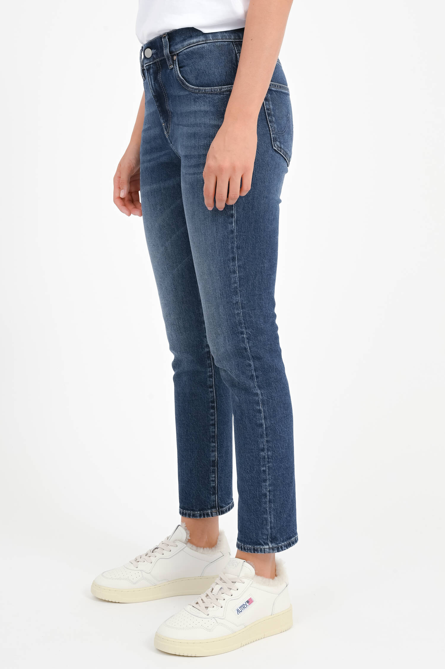 Slim Fit Jeans EX BOYFRIEND in Mittelblau Slim Fit Jeans EX BOYFRIEND in Mittelblau