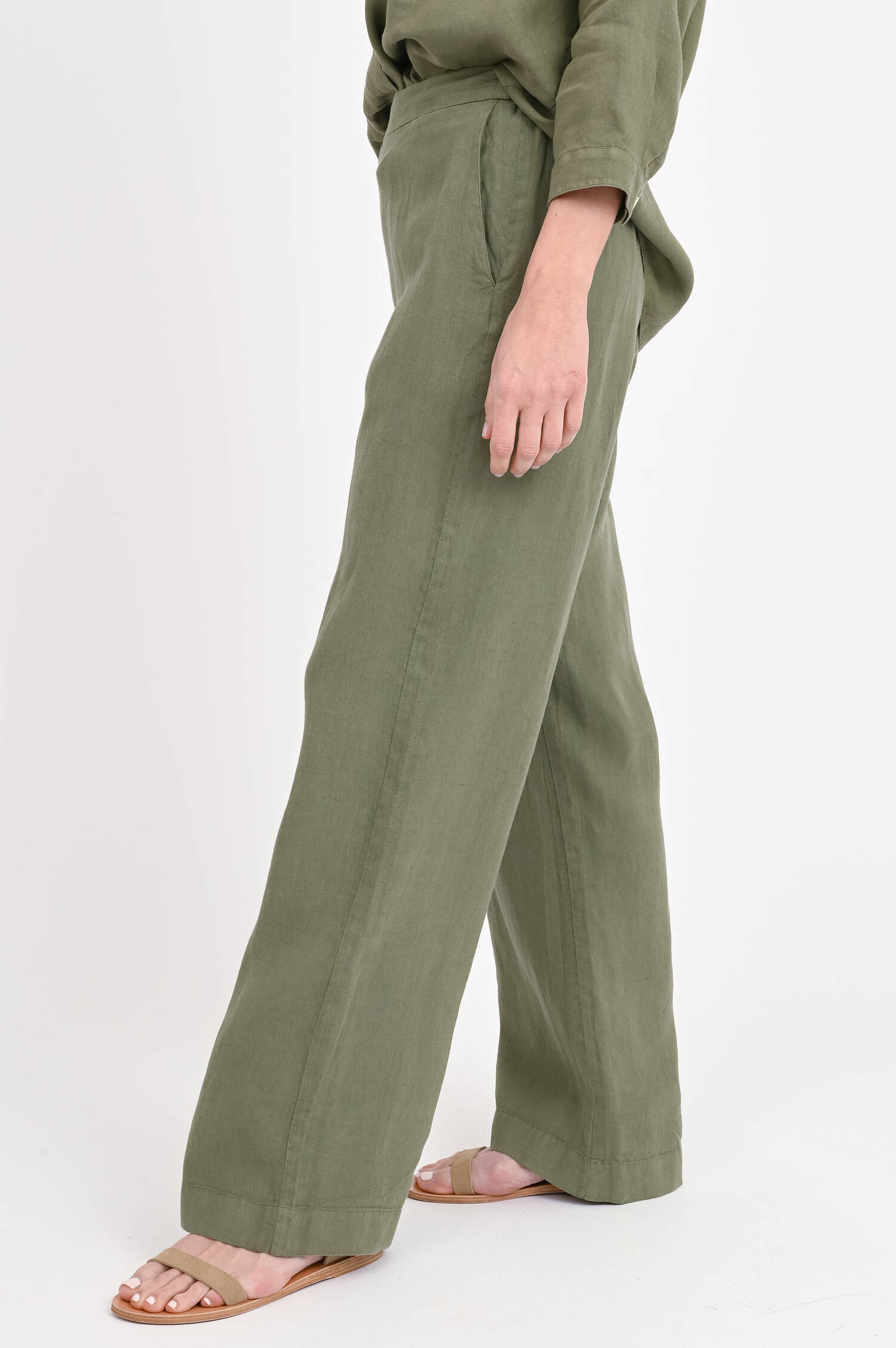 Leinenhose SARY in Olive