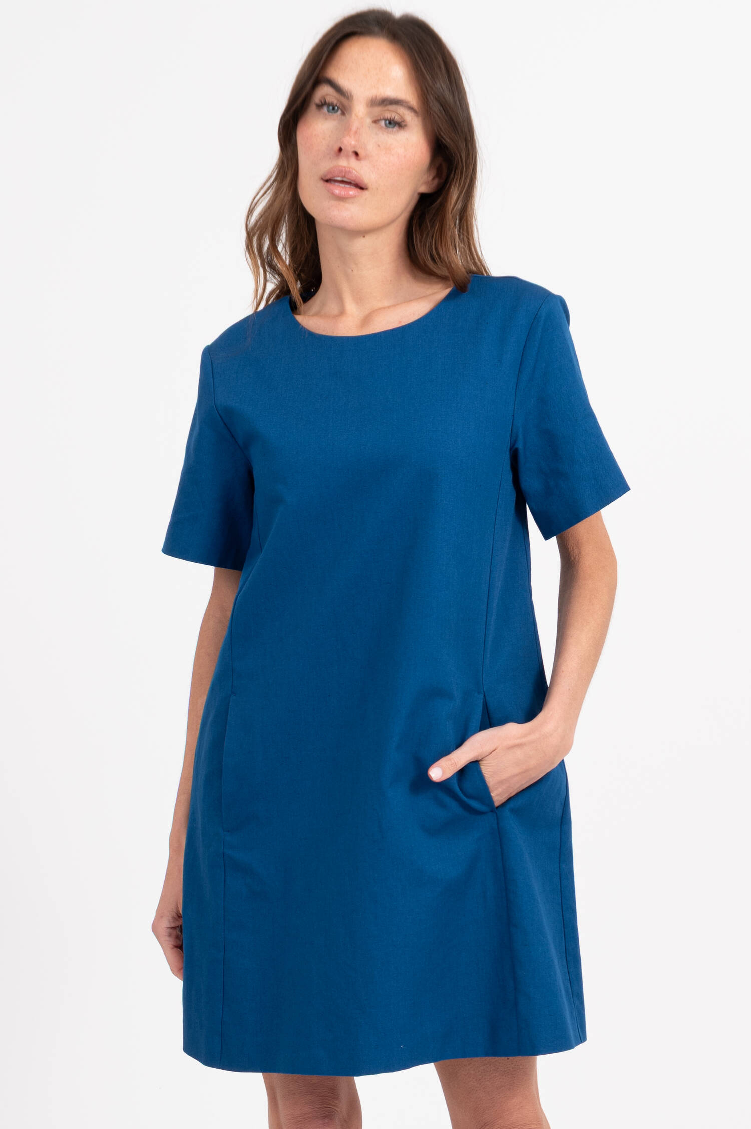 Kleid ALOA aus in Blau