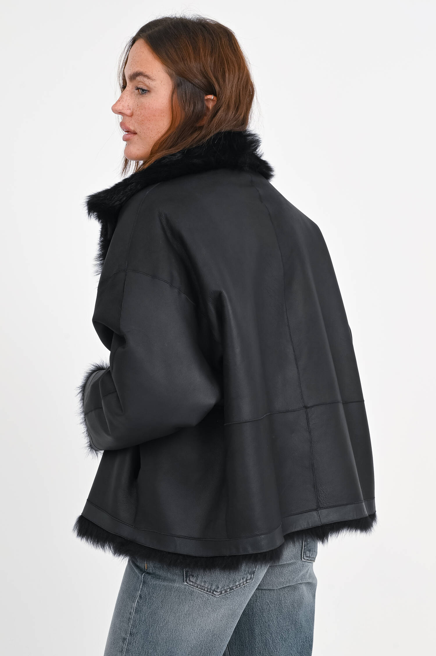 Wendejacke GATTI mit Knöpfen in Schwarz Wendejacke GATTI mit Knöpfen in Schwarz