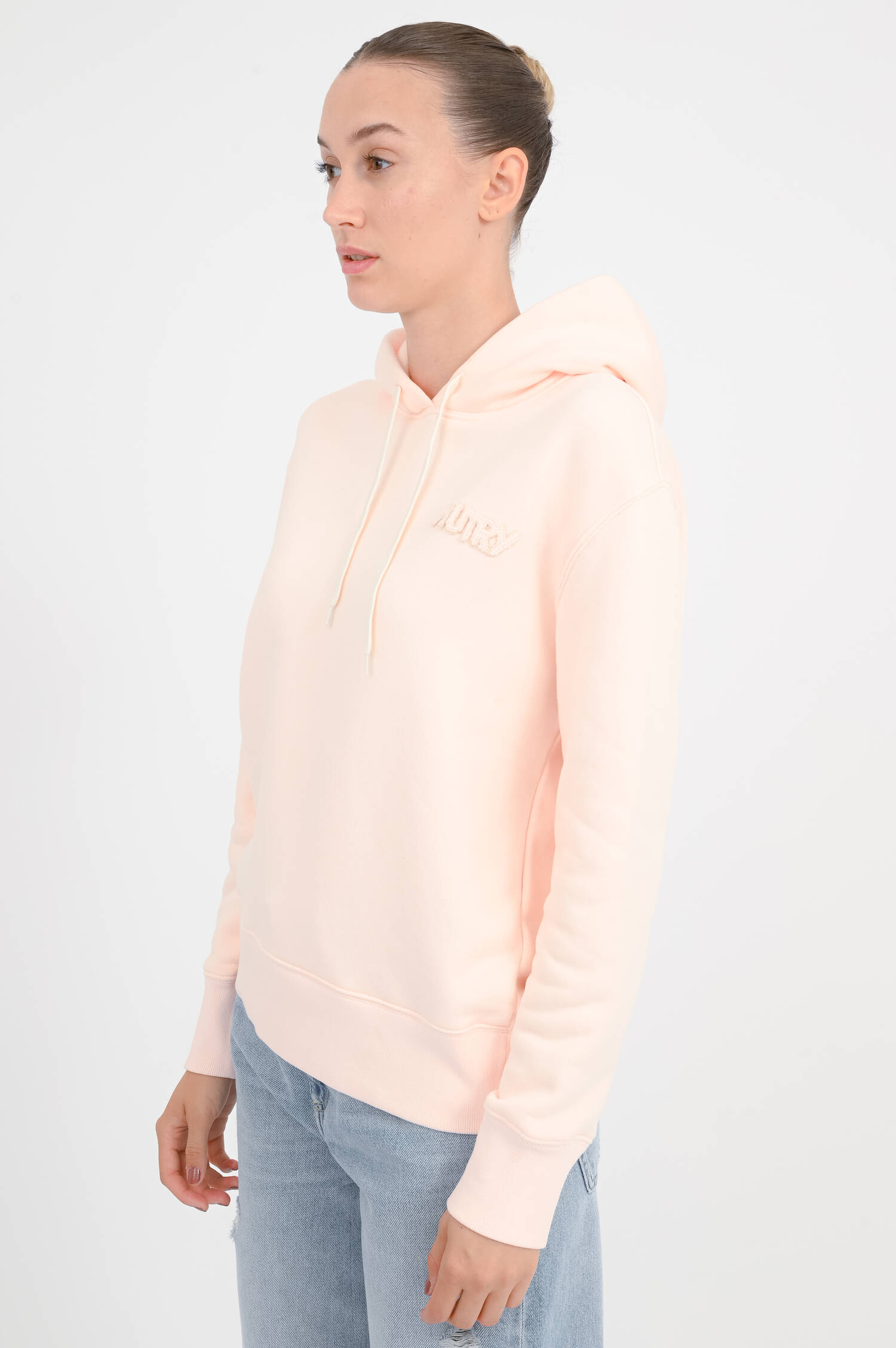 Hoodie mit Kapuze in Hellrosa Hoodie mit Kapuze in Hellrosa