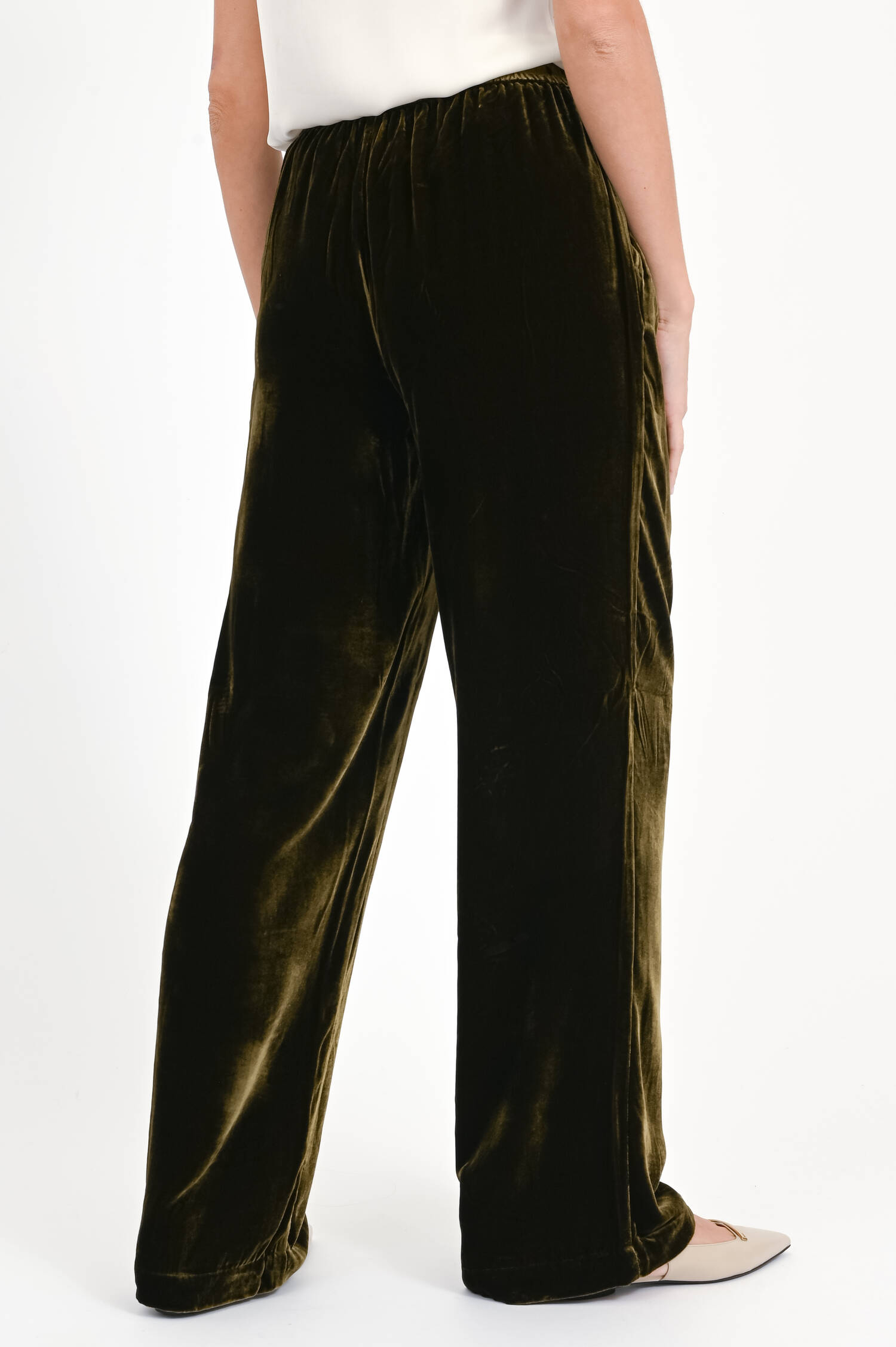 Samt-Hose WINONA in Marsh Green Samt-Hose WINONA in Marsh Green