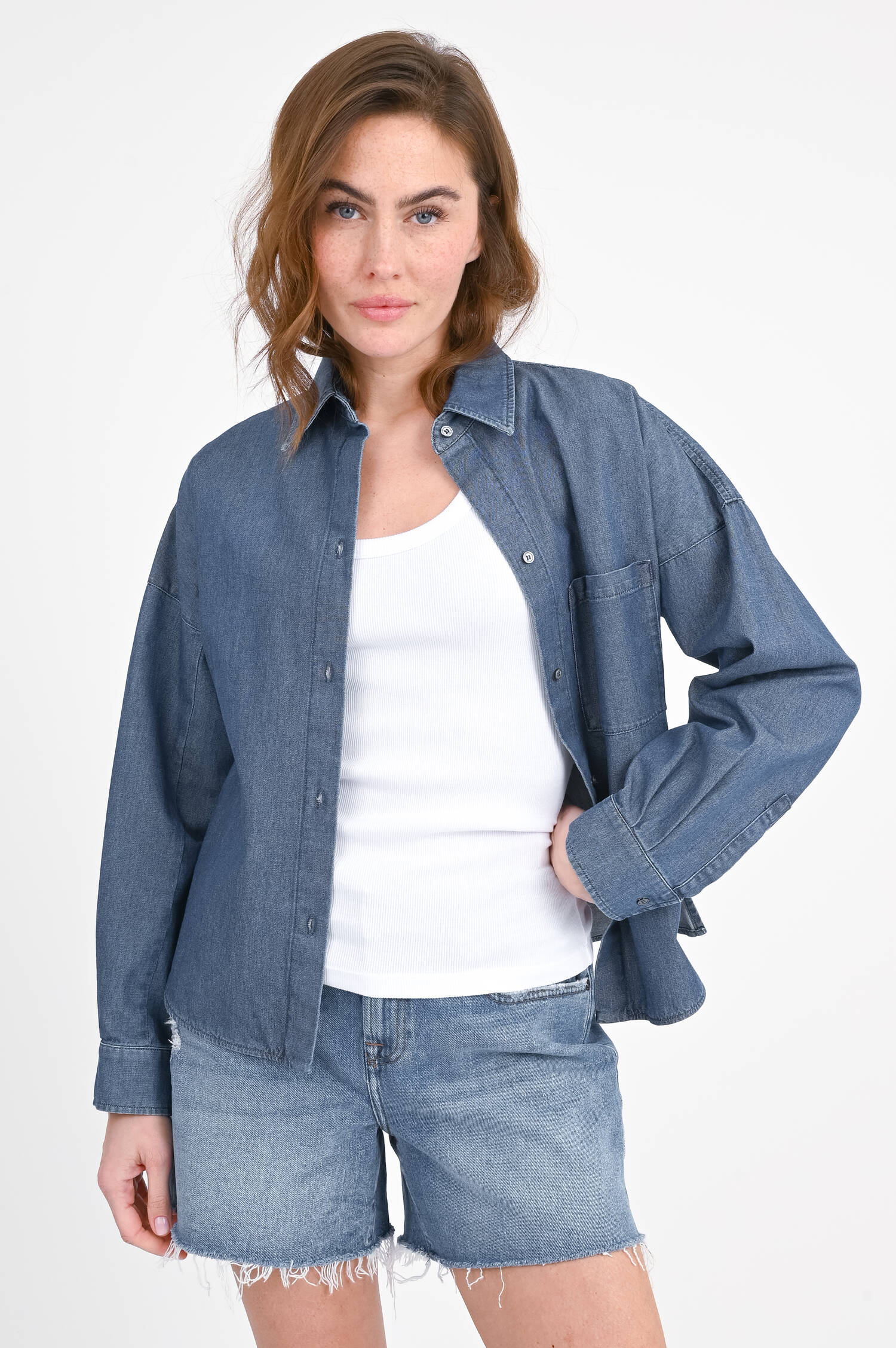 Jeanshemd NETTARE in Dunkelblau Jeanshemd NETTARE in Dunkelblau
