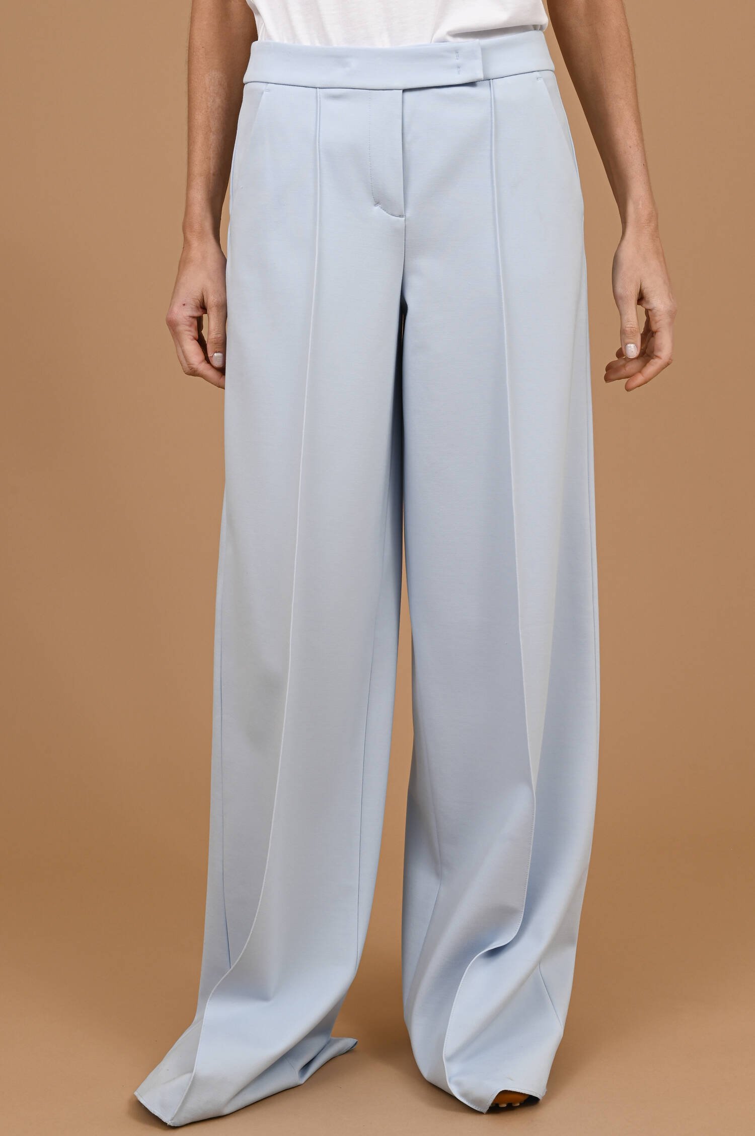 Wide-Leg Hose EMOTIONAL ESSENCE in Eisblau