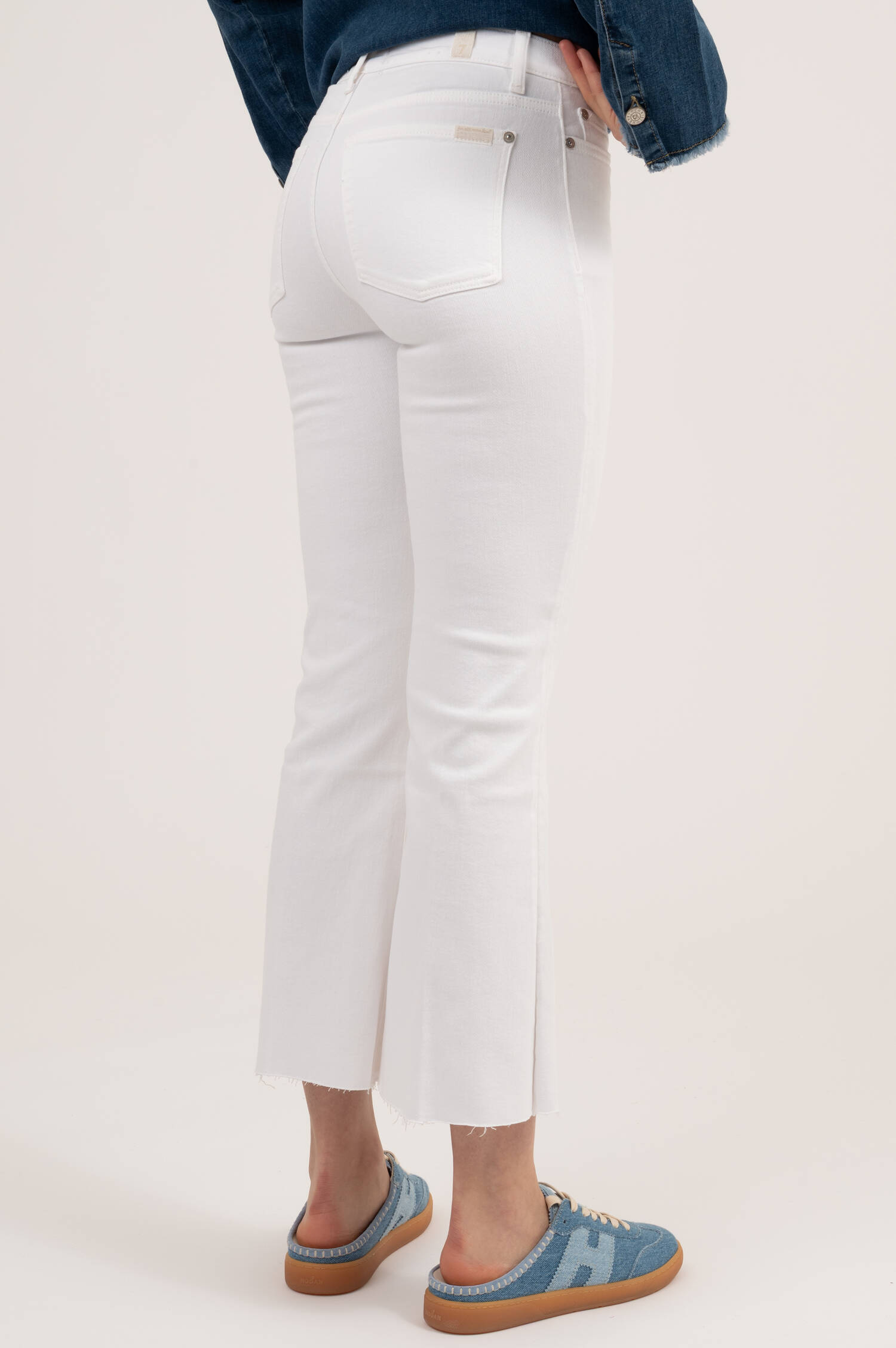 Flared Jeans DOJO SOLEIL in Weiß