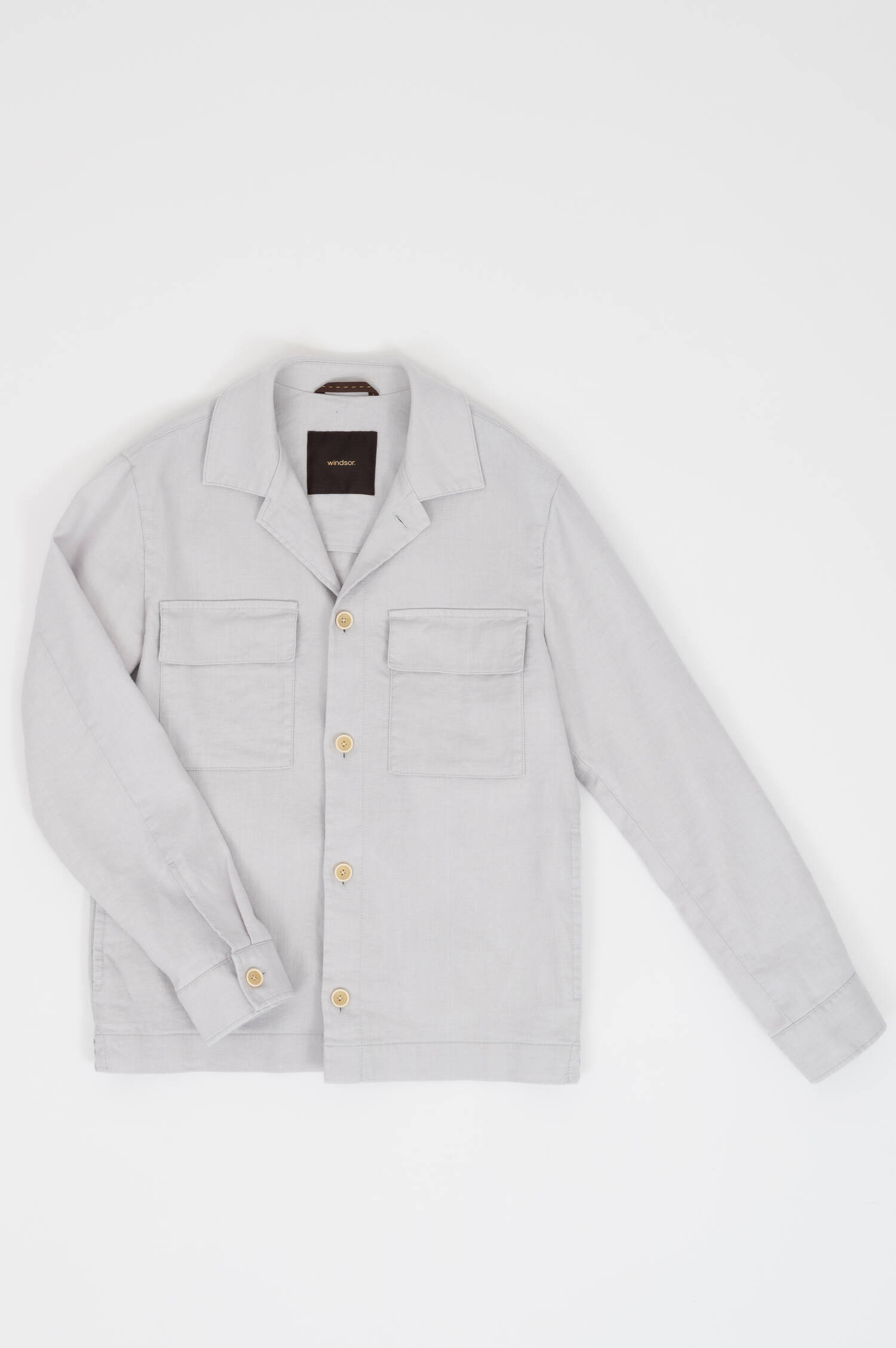 Overshirt LAVORO in Steingrau