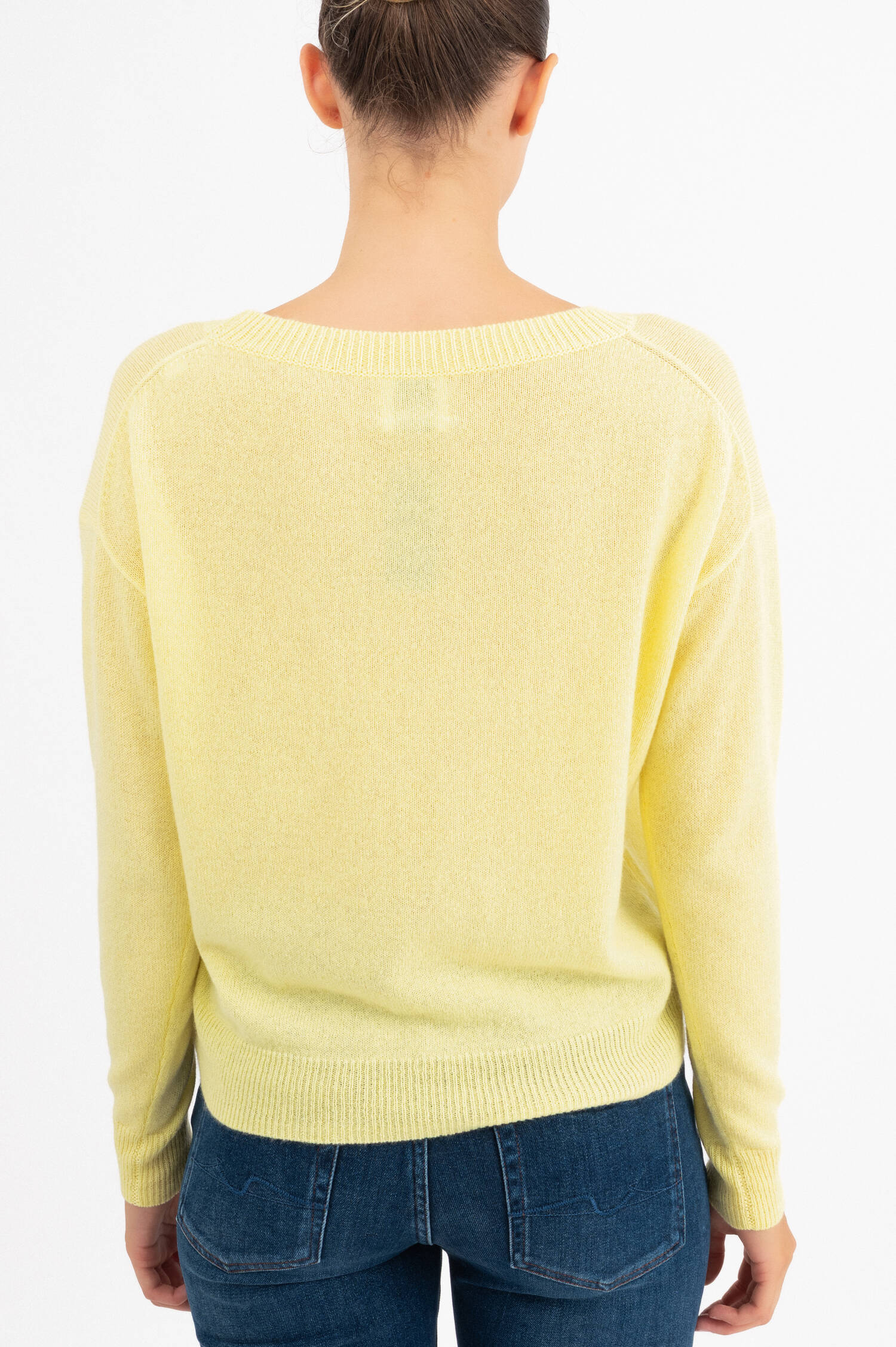 Cashmere-Pullover in Pastellgelb Cashmere-Pullover in Pastellgelb