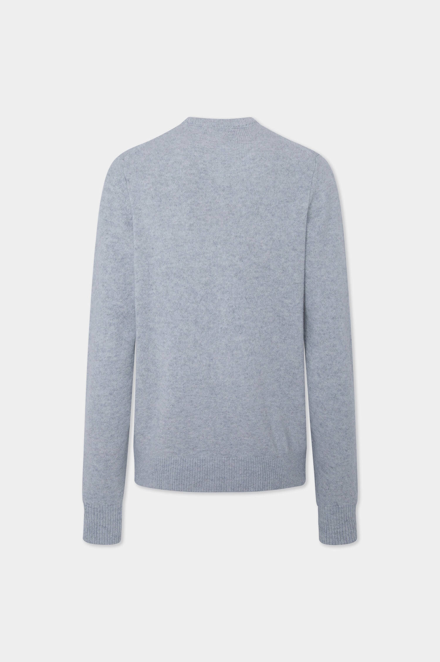 Pullover aus Lammwolle in Hellgrau Pullover aus Lammwolle in Hellgrau