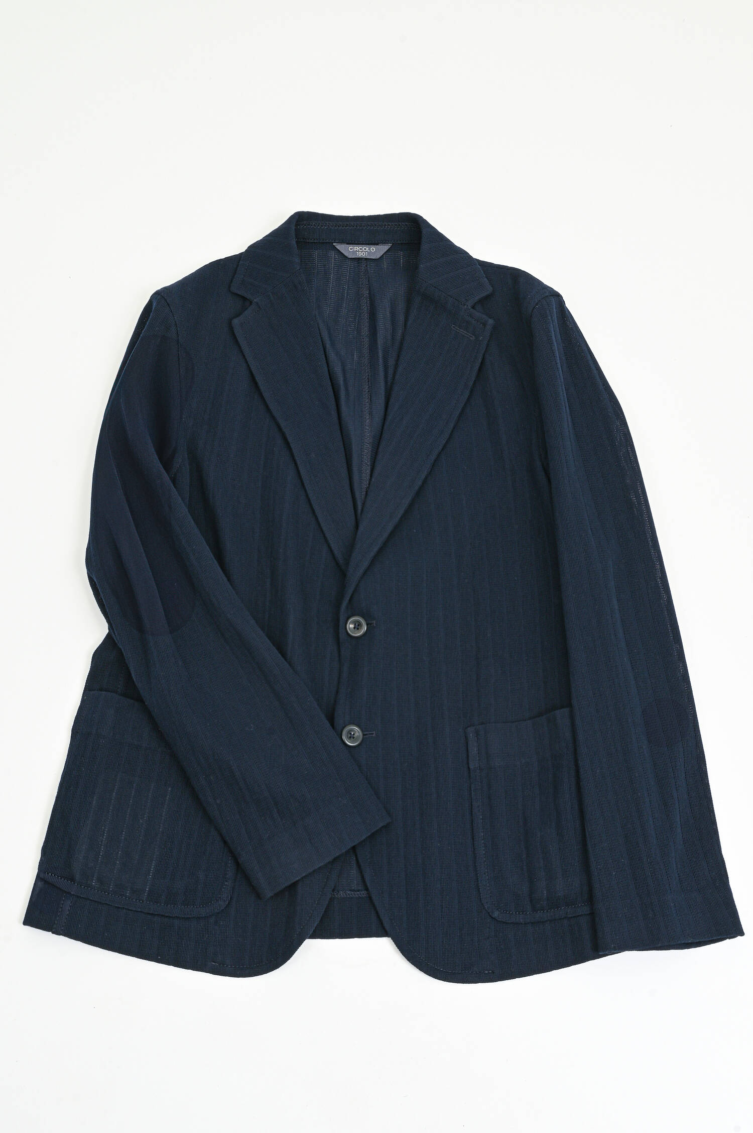 Semitransparentes Sakko in Navy gestreift