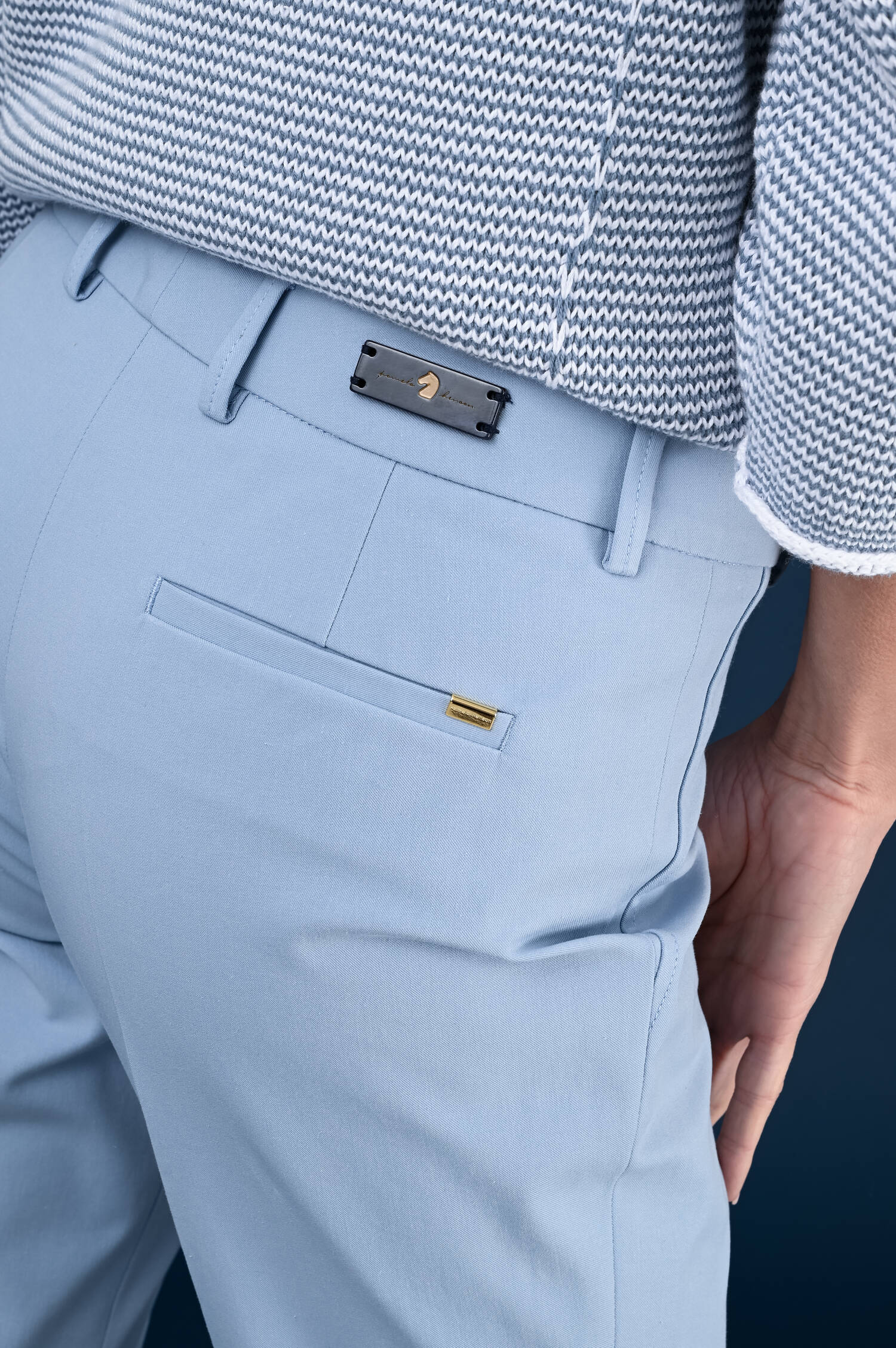 Stoffhose ALINEL in Hellblau